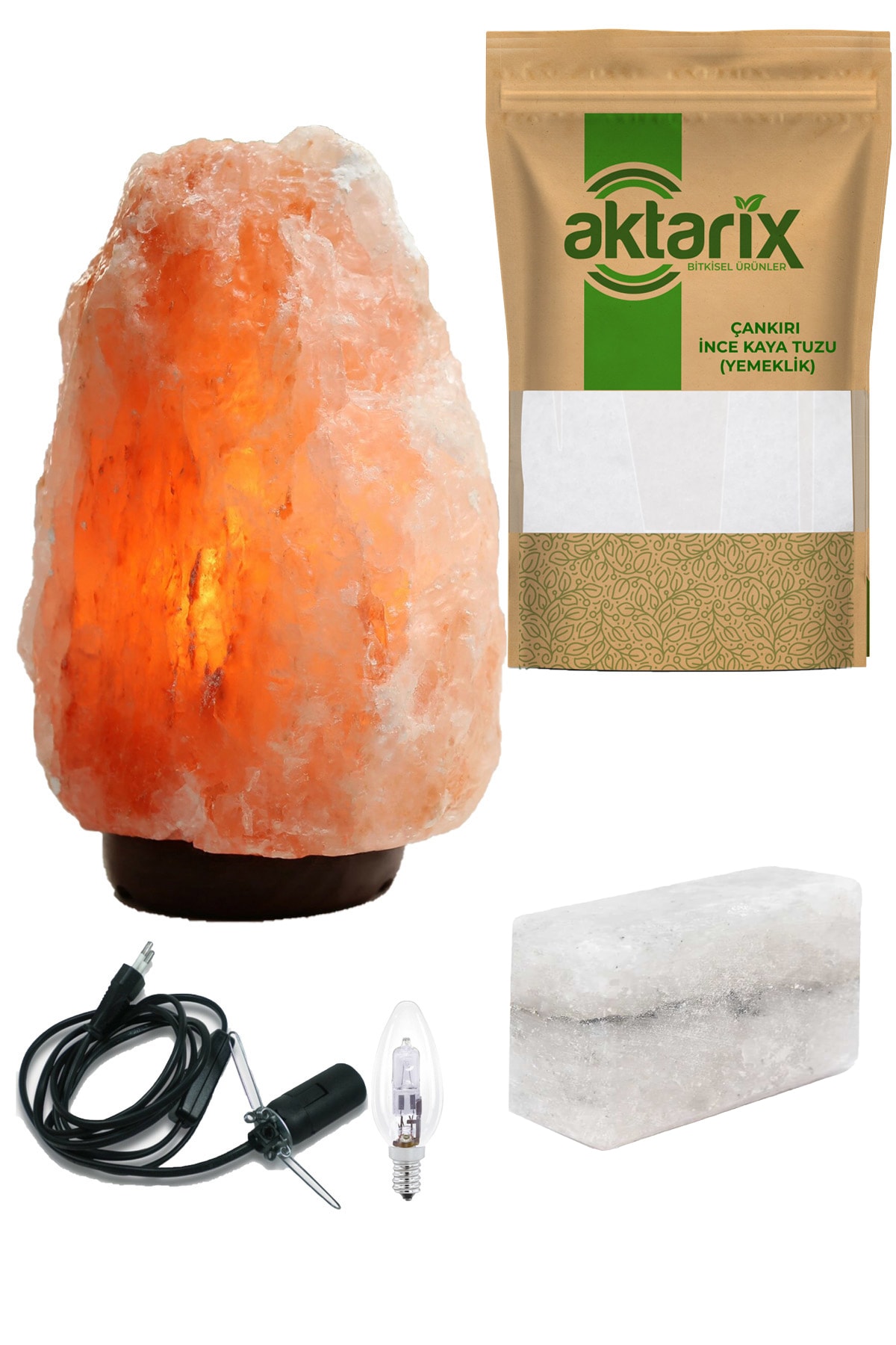 Natural Himalayan Salt Lamp 2-3 Kg 1 Kg Edible Çankırı Rock Salt 1 Mold Rock Salt Soap