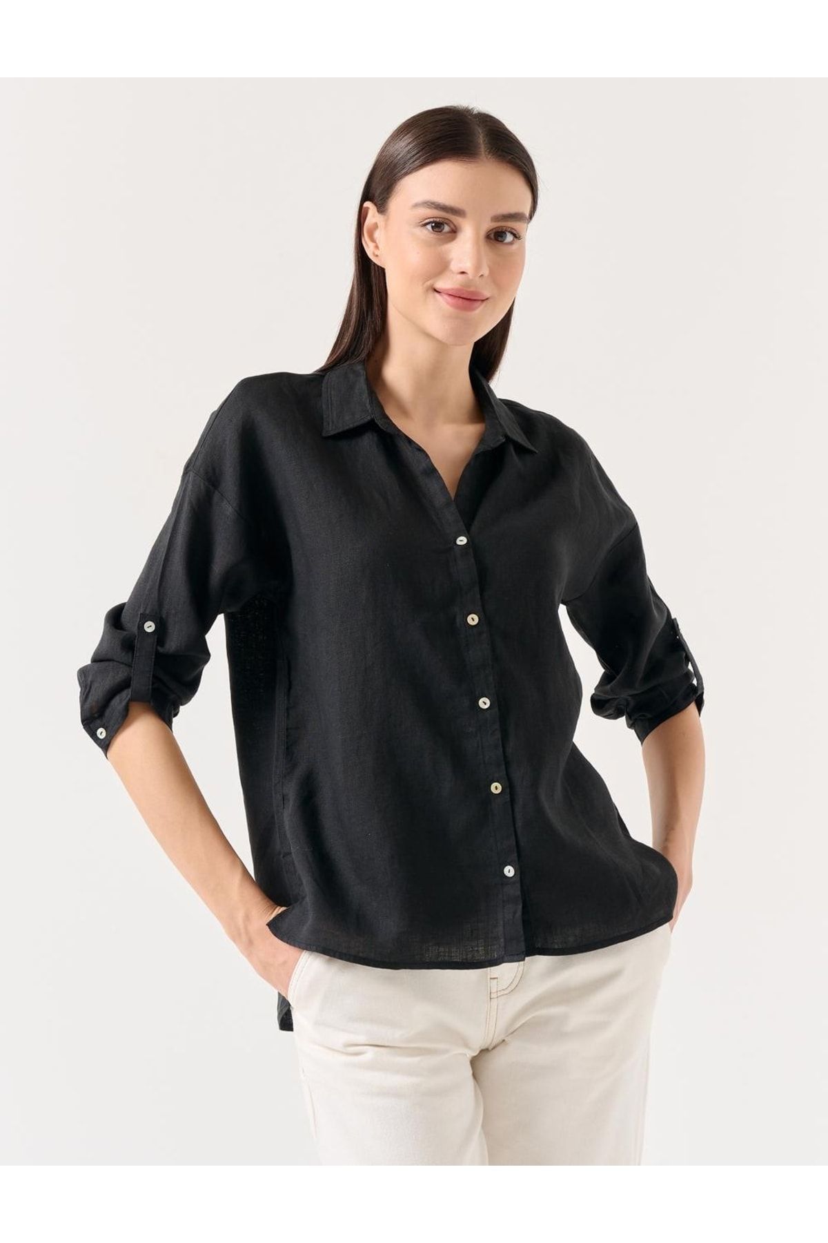 Jimmy Key Hemd Schwarz Regular Fit