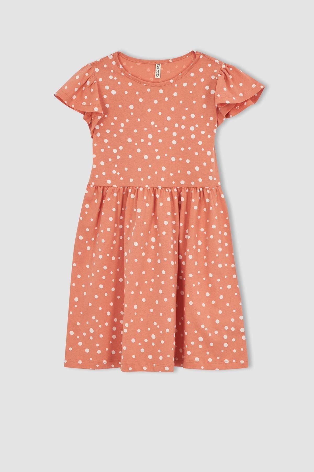 DeFacto Kleid Orange A-Linie