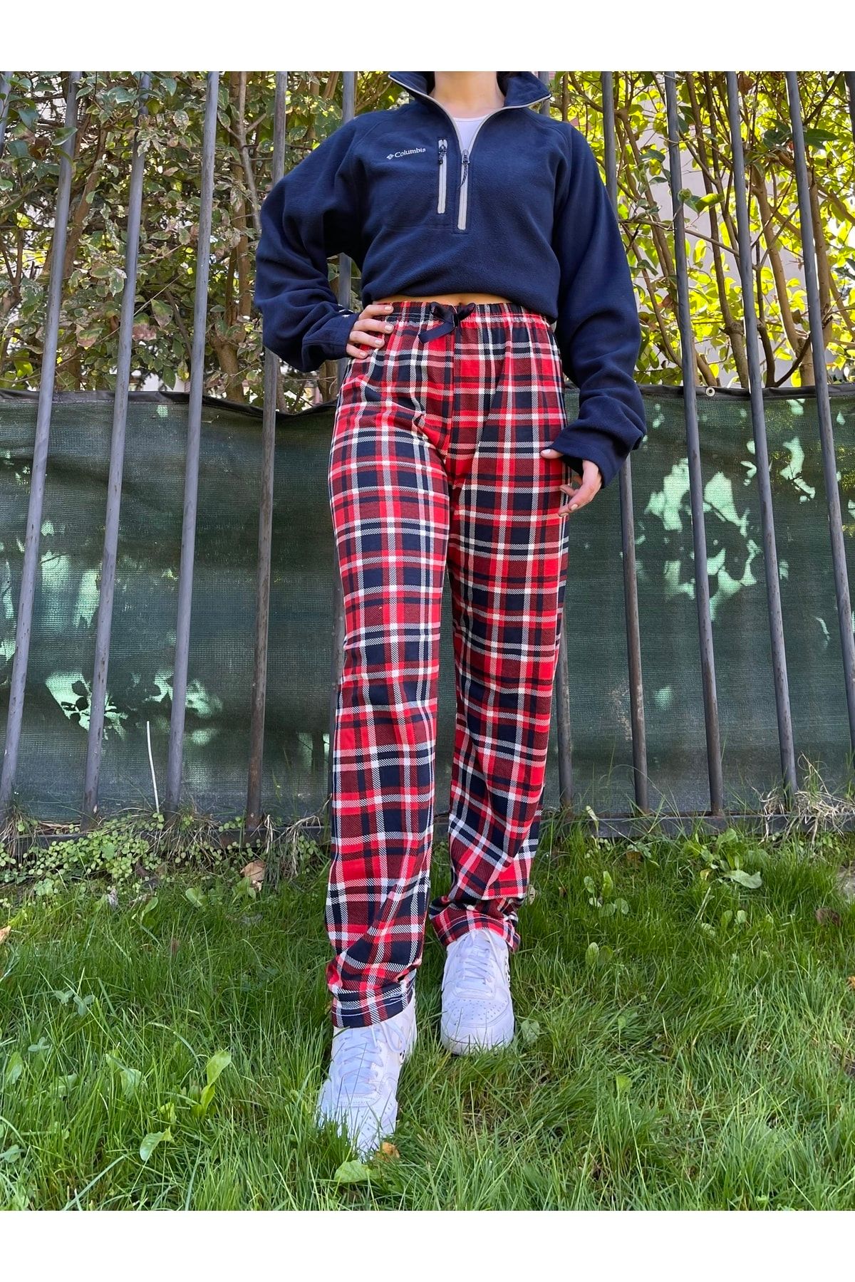 Checkered sweatpants clearance