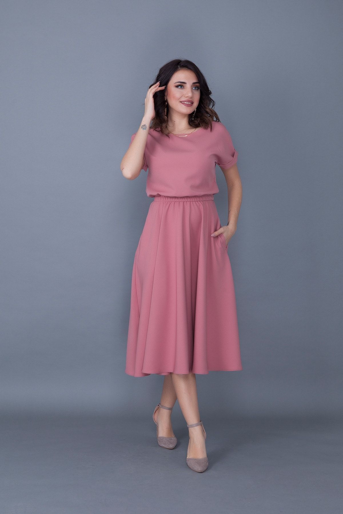 Old rose deals dress design