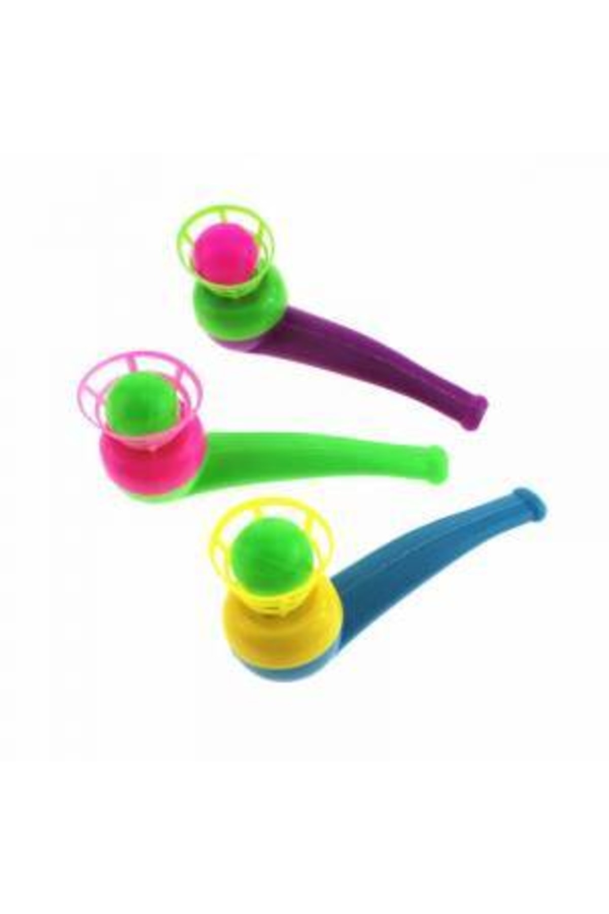 LEDONLİNE 5 Adet Saksafon Top Üflemeli Ucan Top Oyuncagi Nefes Egzersizi fotoğrafı 3 (önizleme)
