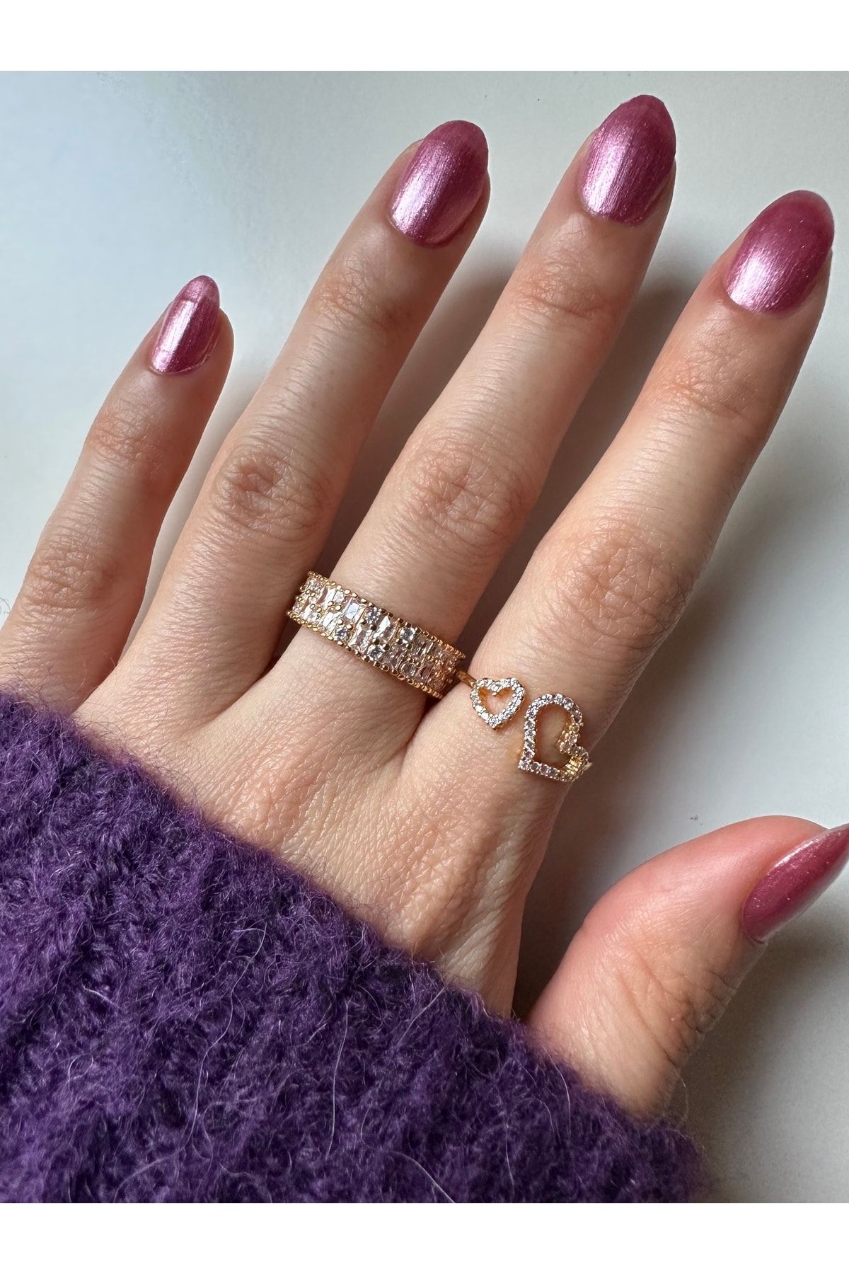 Artificial gold ring discount