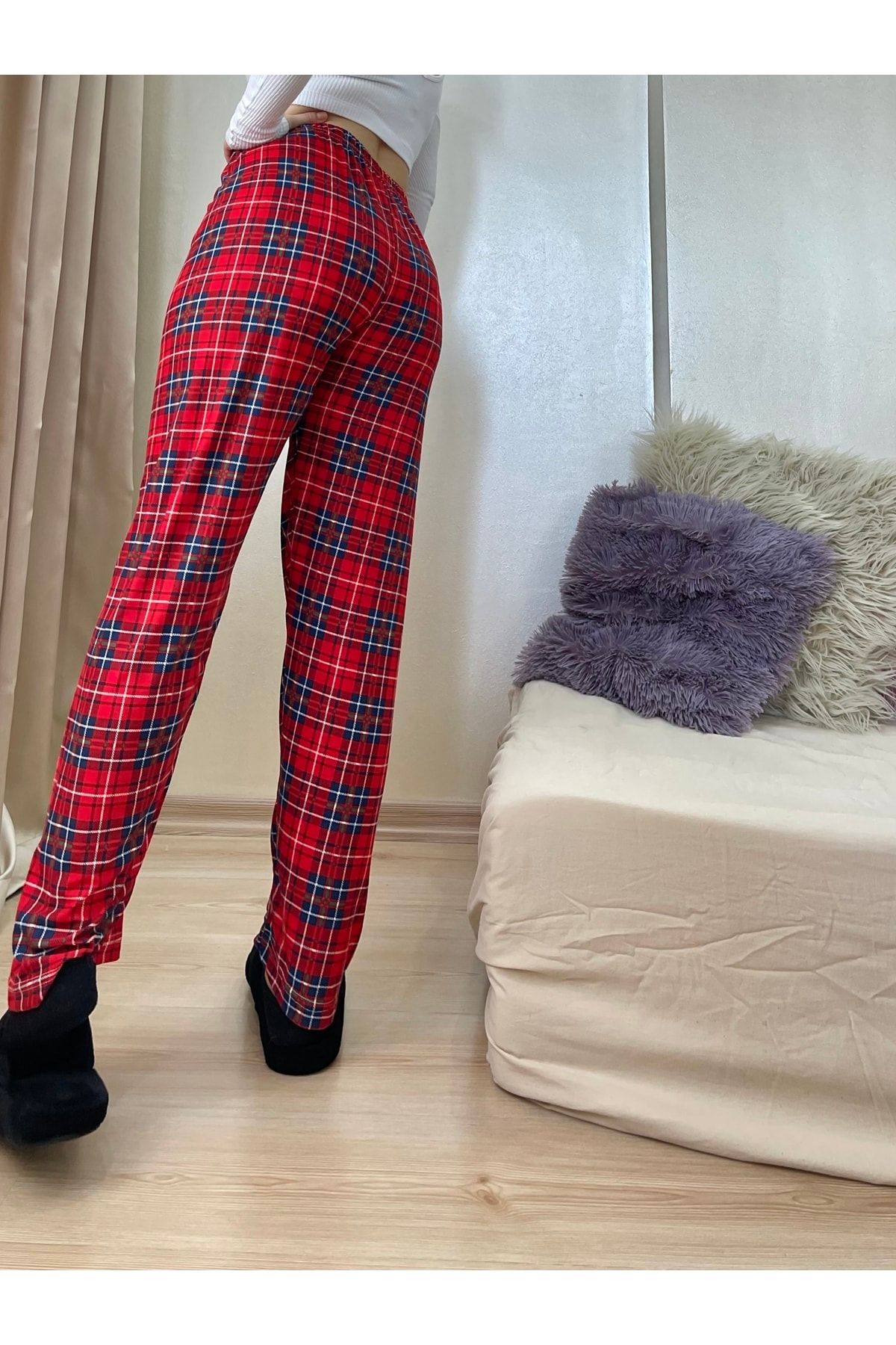 Checkered tracksuit bottoms sales
