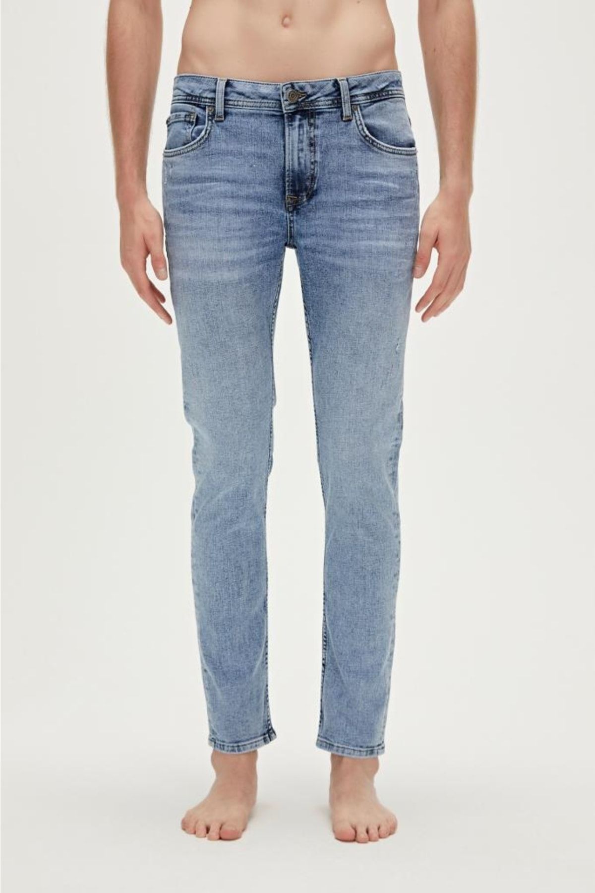 شلوار جین مردانه Xavier Jeans آبی یخی Bad Bear