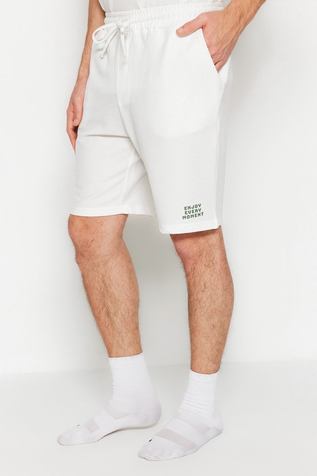 Trendyol Collection-Піжама унісекс екрю Regular Fit Orme в асортименті TMNSS23PT00032 3