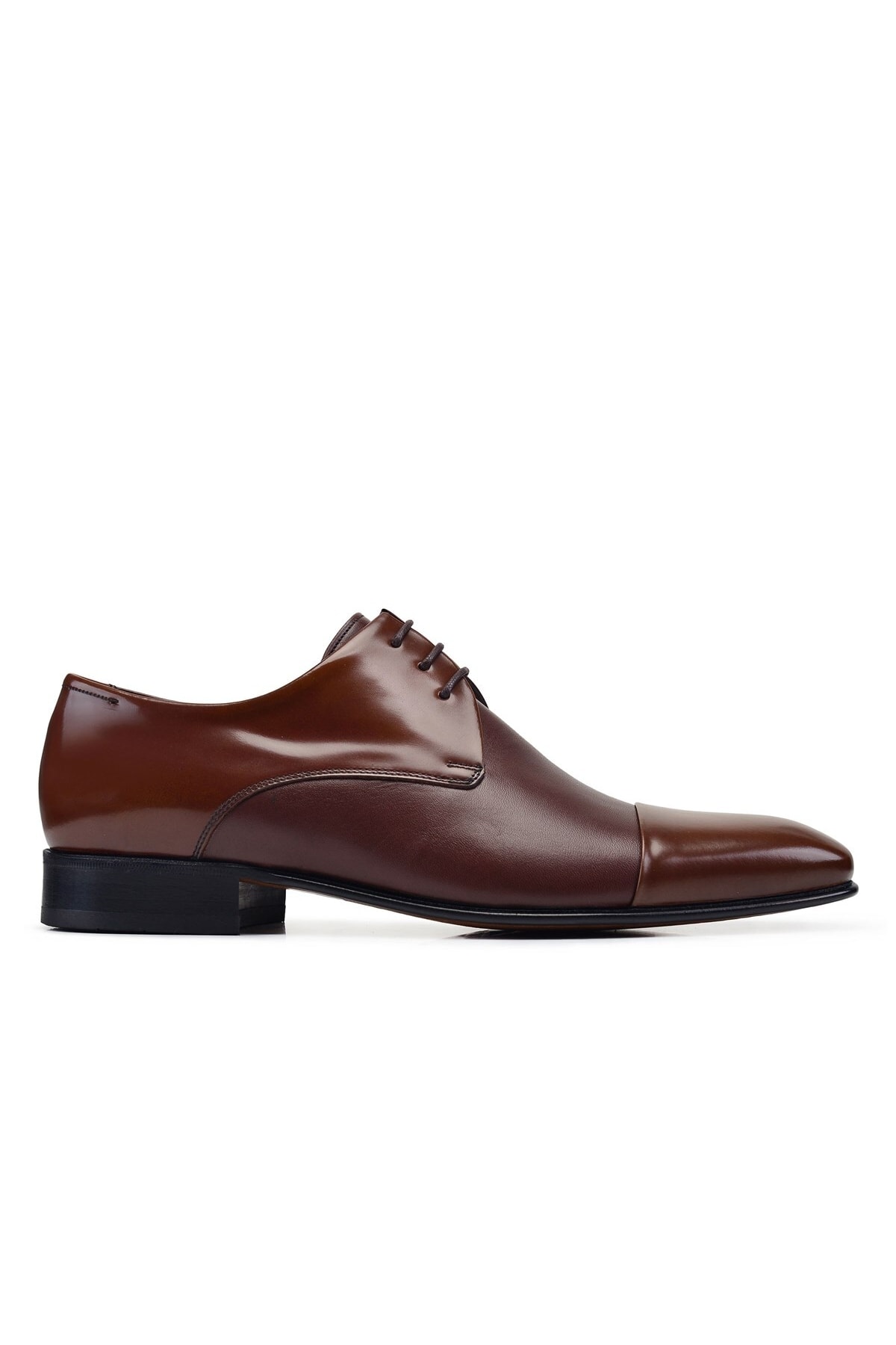 Nevzat Onay Kahverengi Klasik Bağcıklı Kösele Erkek Ayakkabı -60651-