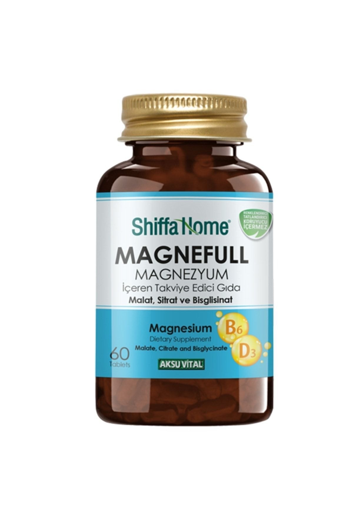 Aksu Vital Güçlü Kemikler Için Magnezyum Tablet ( Magnefull 60 Tablet)