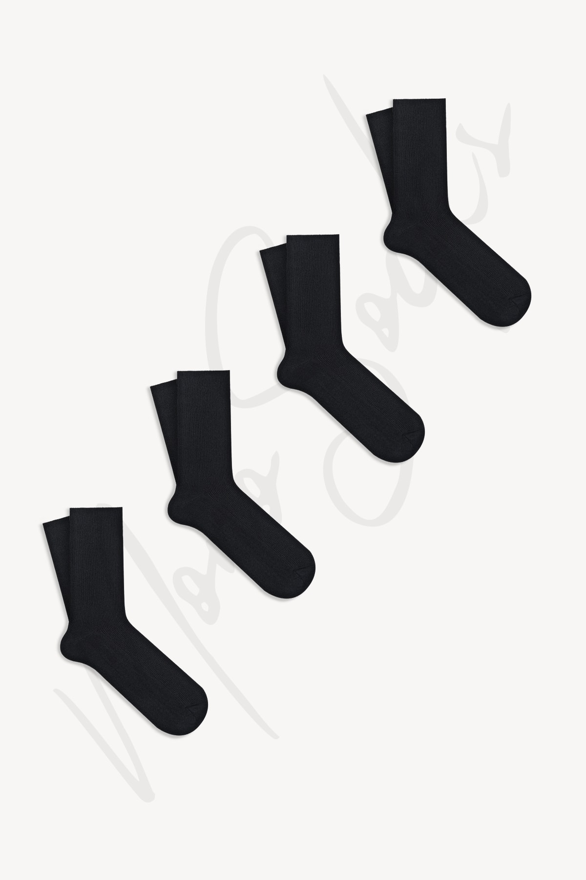 Mono Socks 4'lü Düz Soket Doktor Çorap