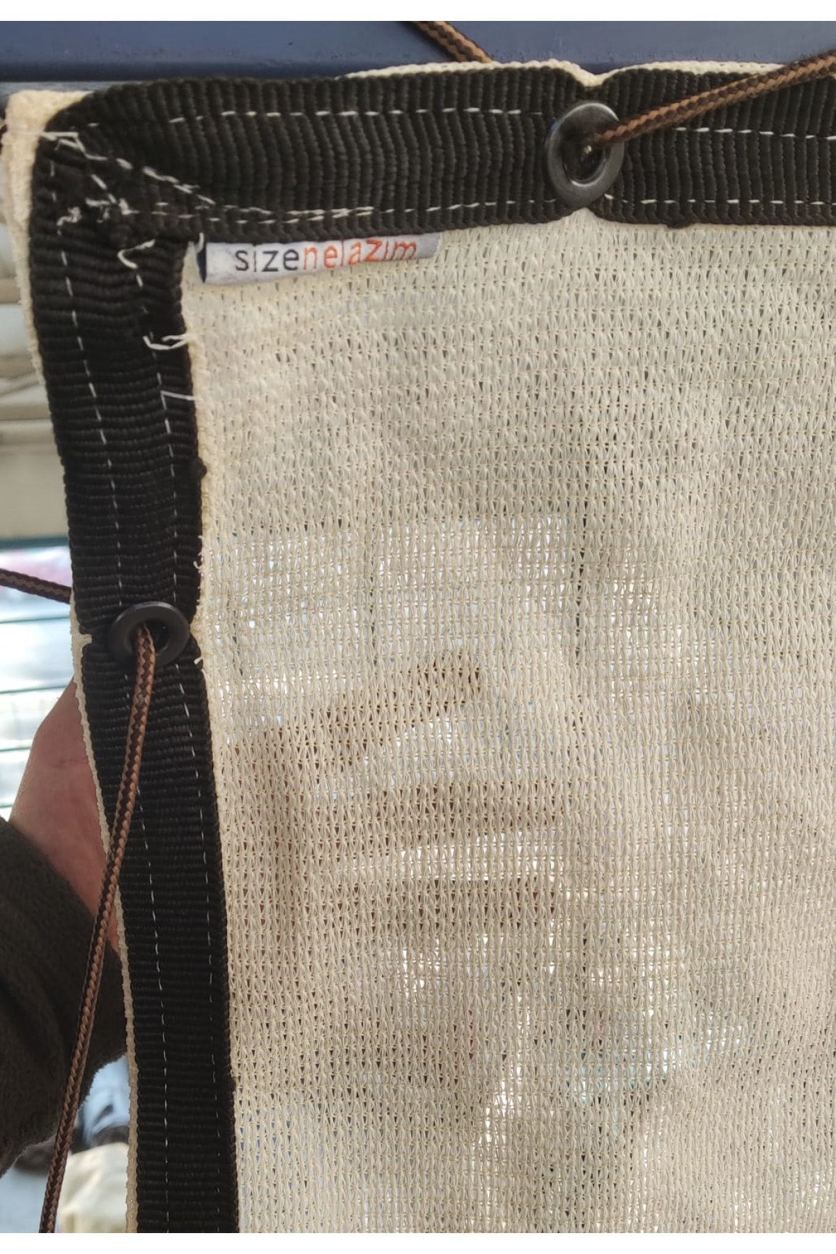 size ne lazım-140 Gr Cream Jute Shade Net - 95% Frequency, 1.5 X 5 M2 3