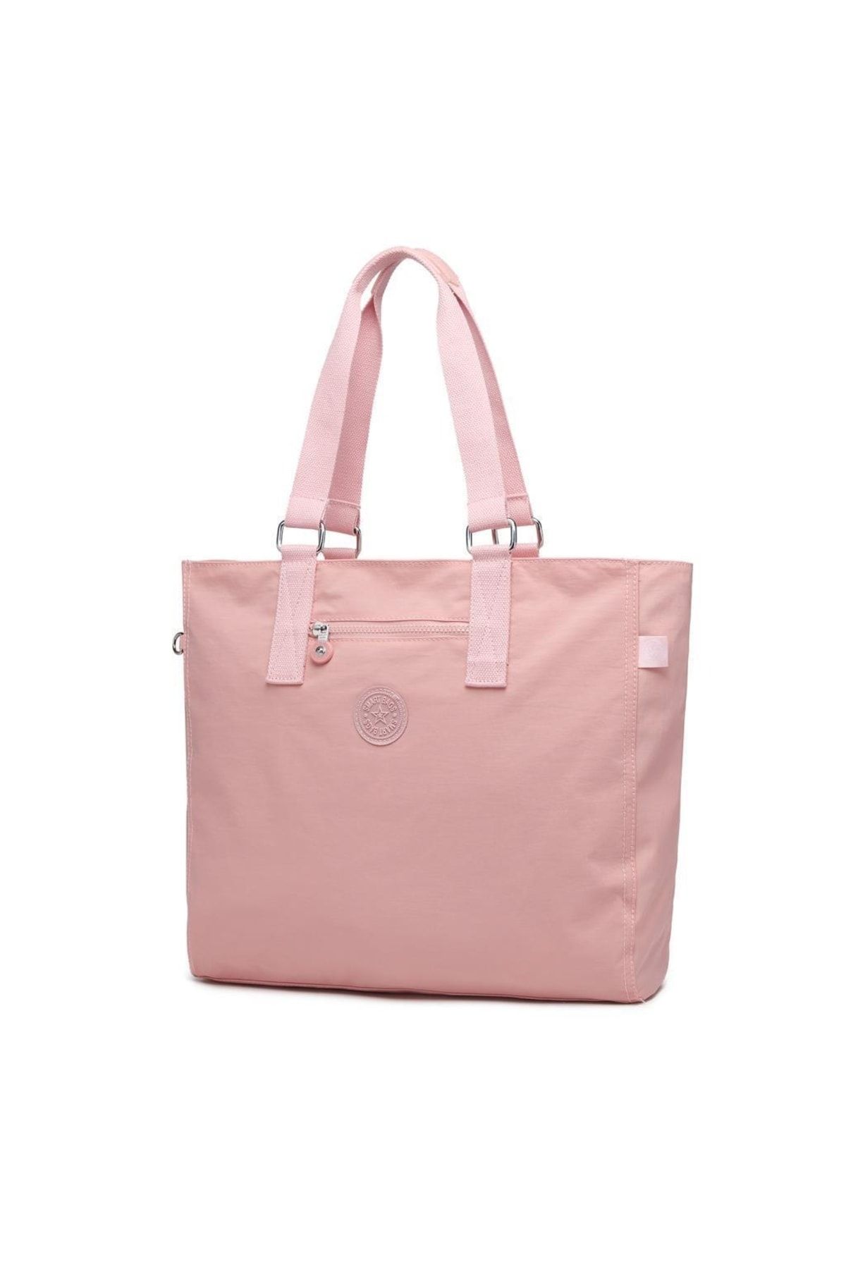Smart Bags Krinkıl Büyük Boy Omuz Kadın Çantası - Pudra