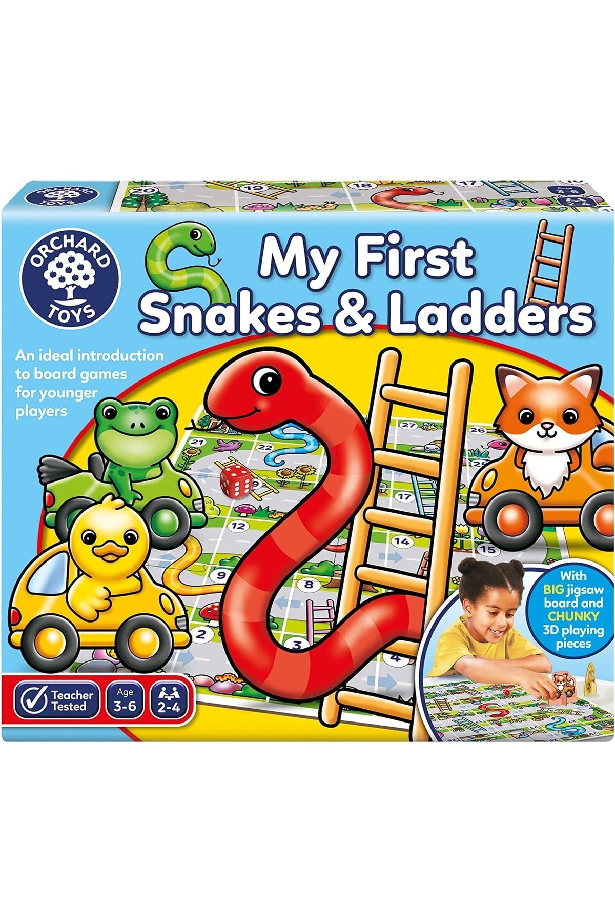 Orchard Toys My First Snakes & Ladders -ilk Yılan Ve Merdivenler Oyunum Eğitici Kutu Oyunu 3-6 Yaş