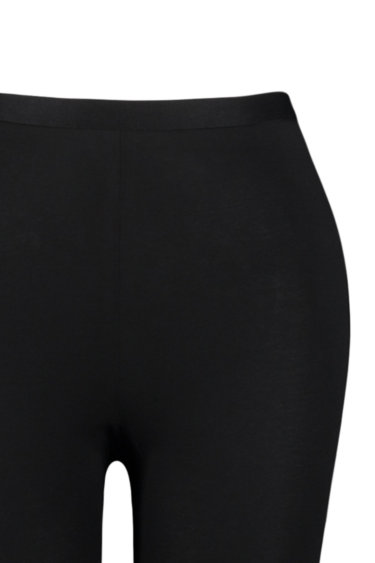 Trendyol Curve-Fekete rövid hosszúságú, magas derekú kötött nagyméretű leggings TBBSS23BV00001 6