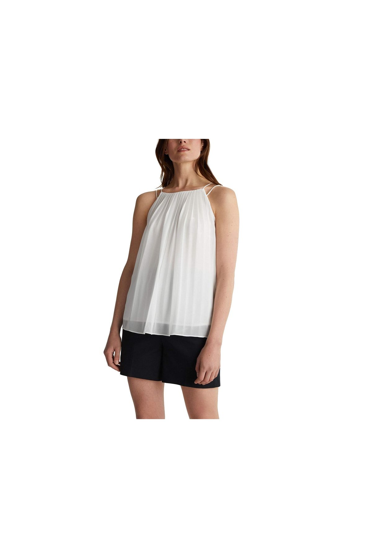 Esprit Bluse Weiß Regular Fit Fast ausverkauft