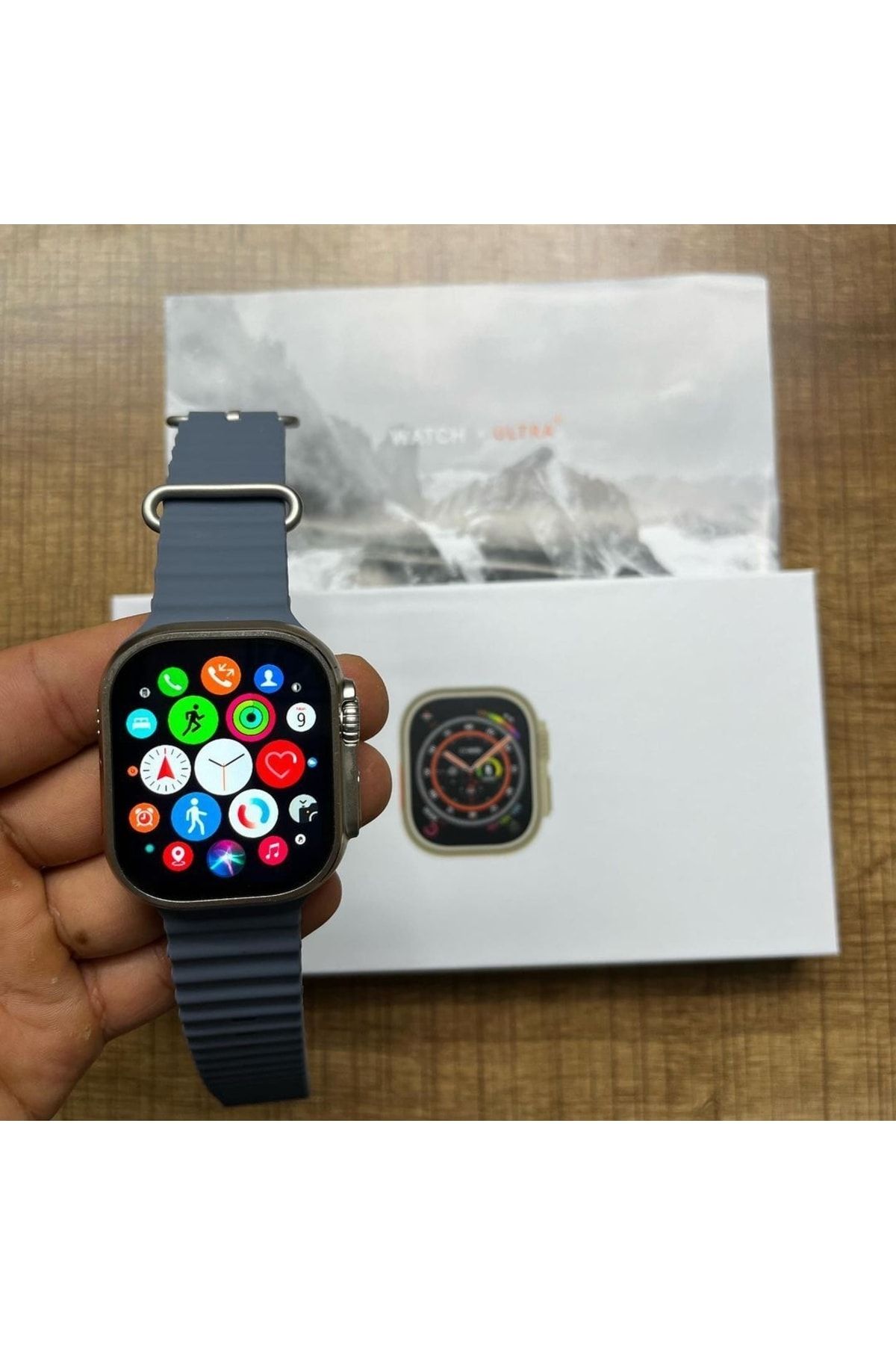 NESBATECH H11 Ultra 49mm 3 Kordon Vidalı Kordon Kilitli Akıllı Saat