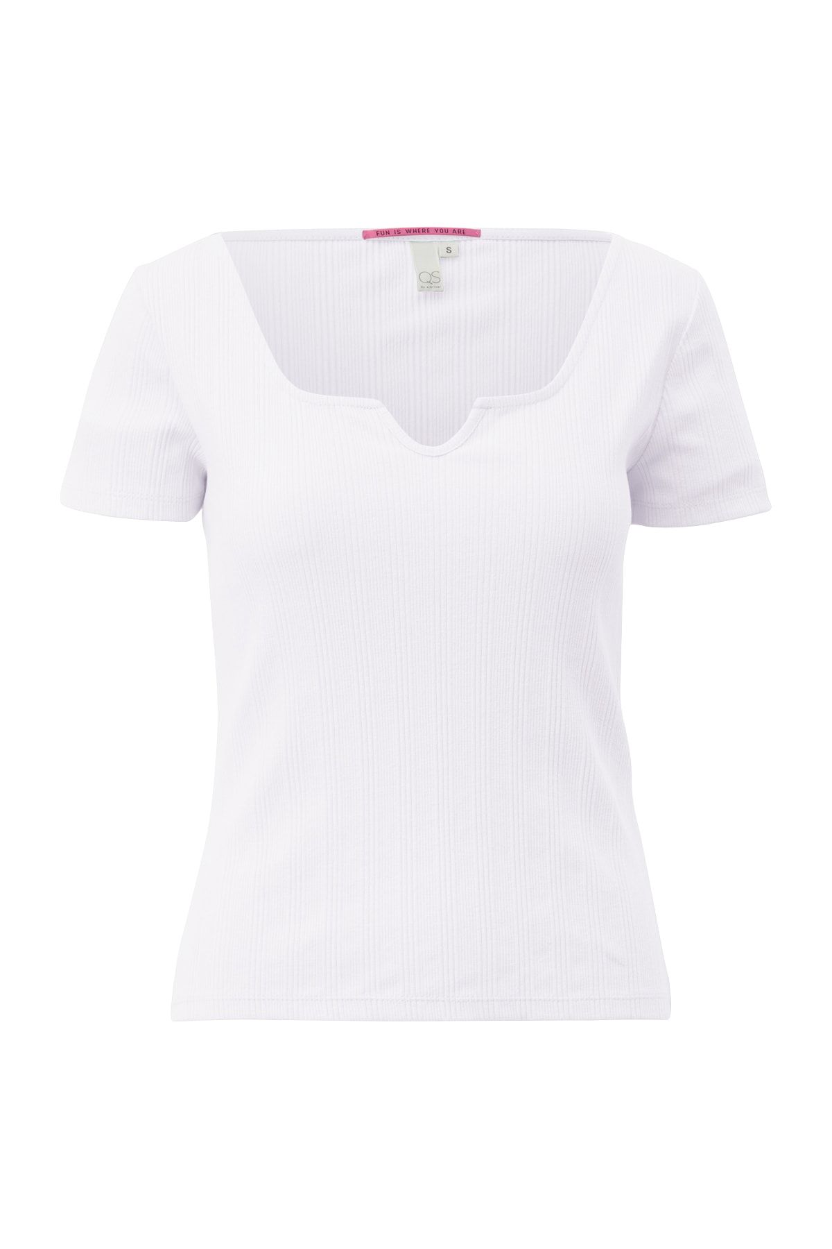QS by s.Oliver T-Shirt Weiß Regular Fit Fast ausverkauft