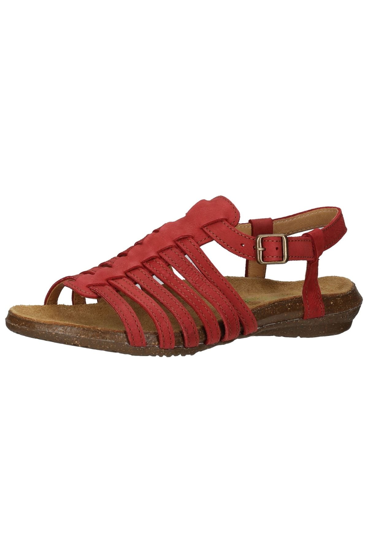 El Naturalista Sandalette Rot Flacher Absatz