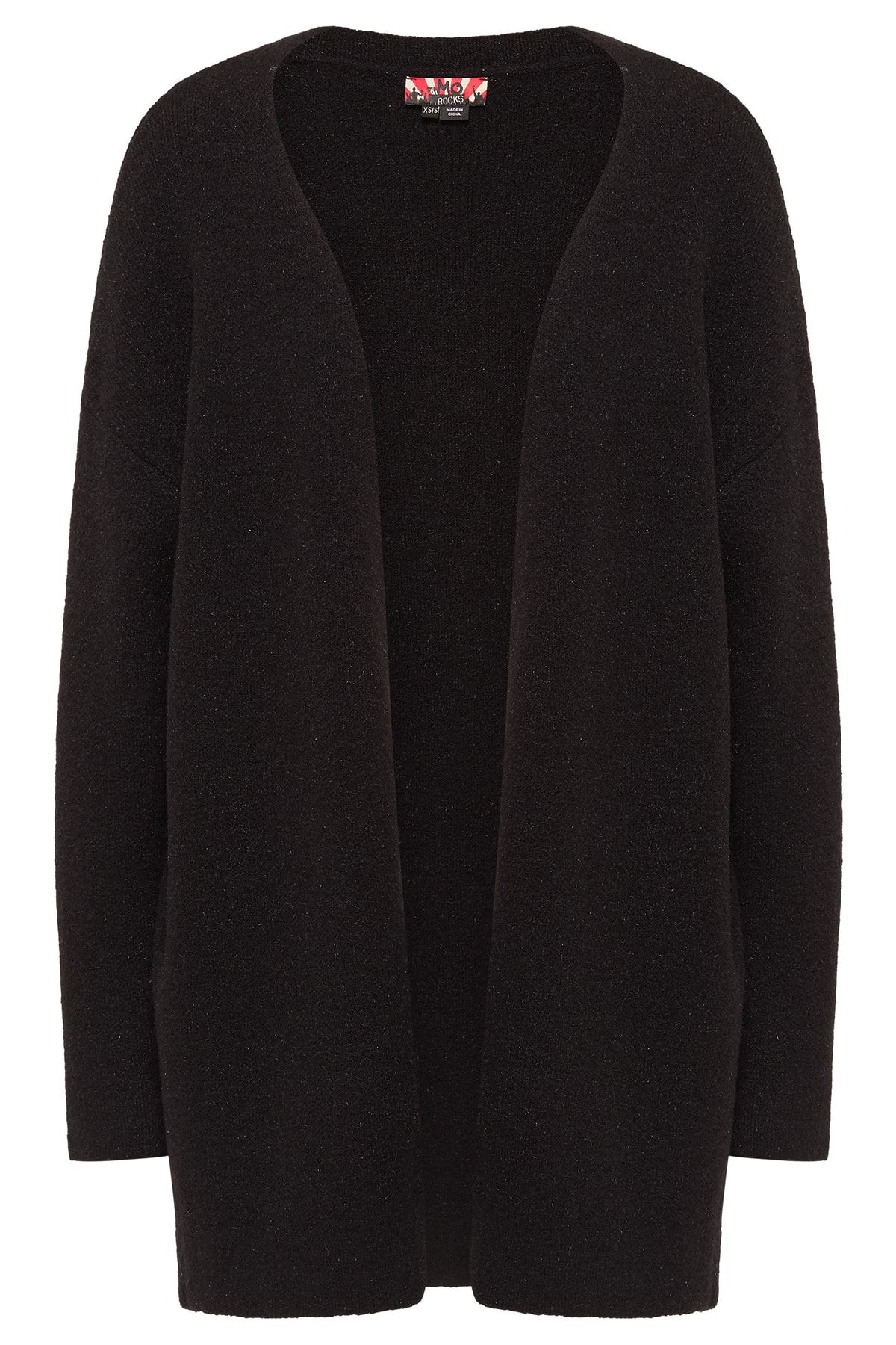 myMo Rocks Strickjacke Schwarz Regular Fit Fast ausverkauft
