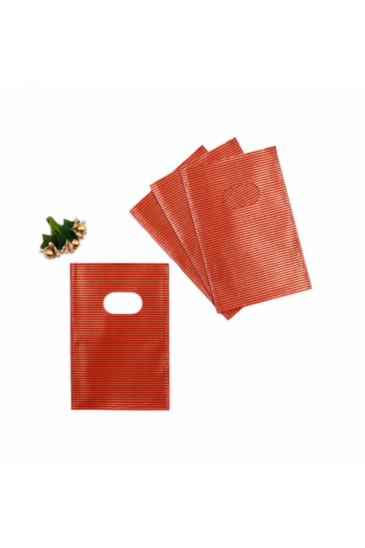 reprodesign 10x15 Cm Geantă Roșie De Lux Pentru Cadou Pentru Mână, Pachet De 50 - One Size