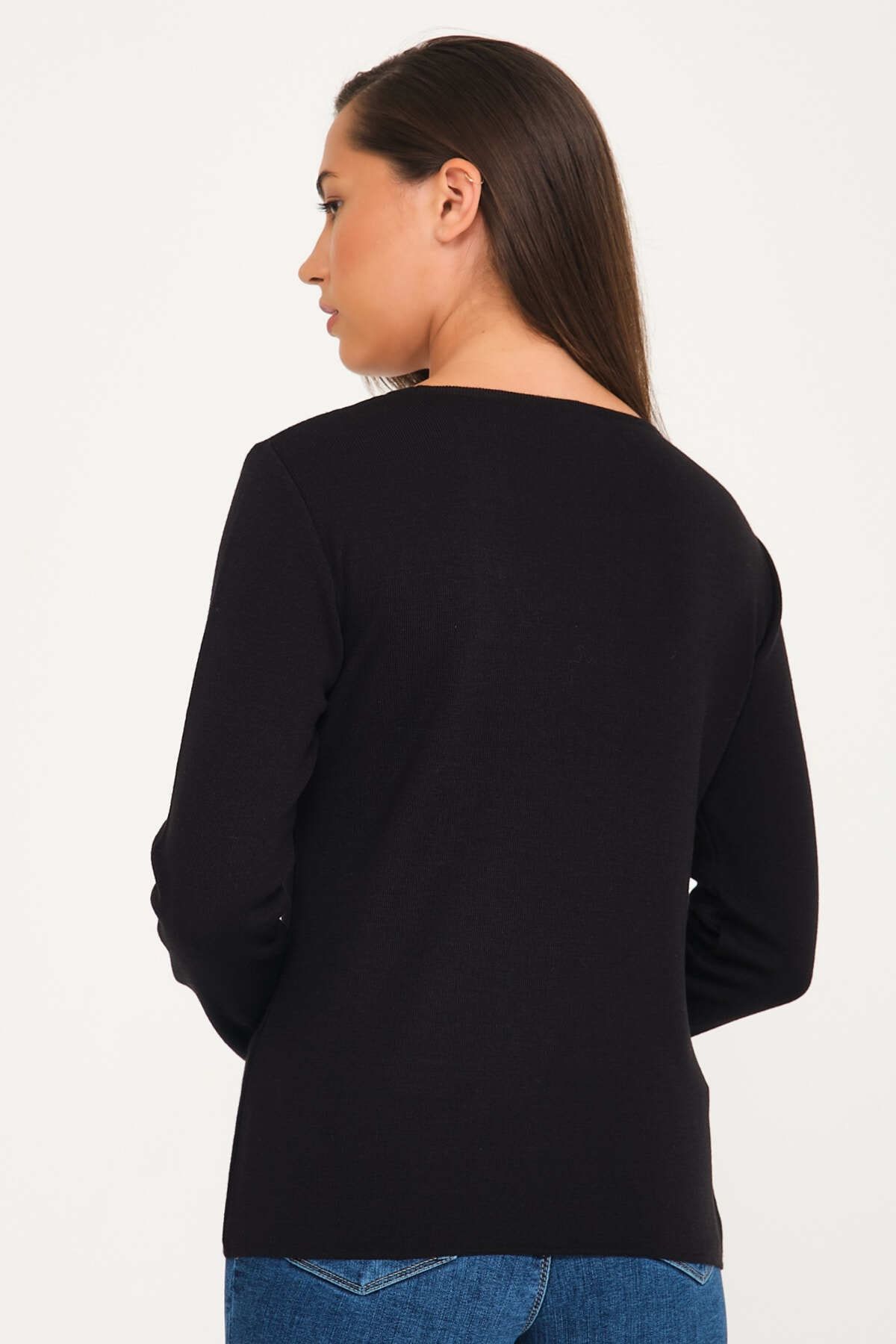 Solo-Lace and Pearl Knitwear Blouse 2