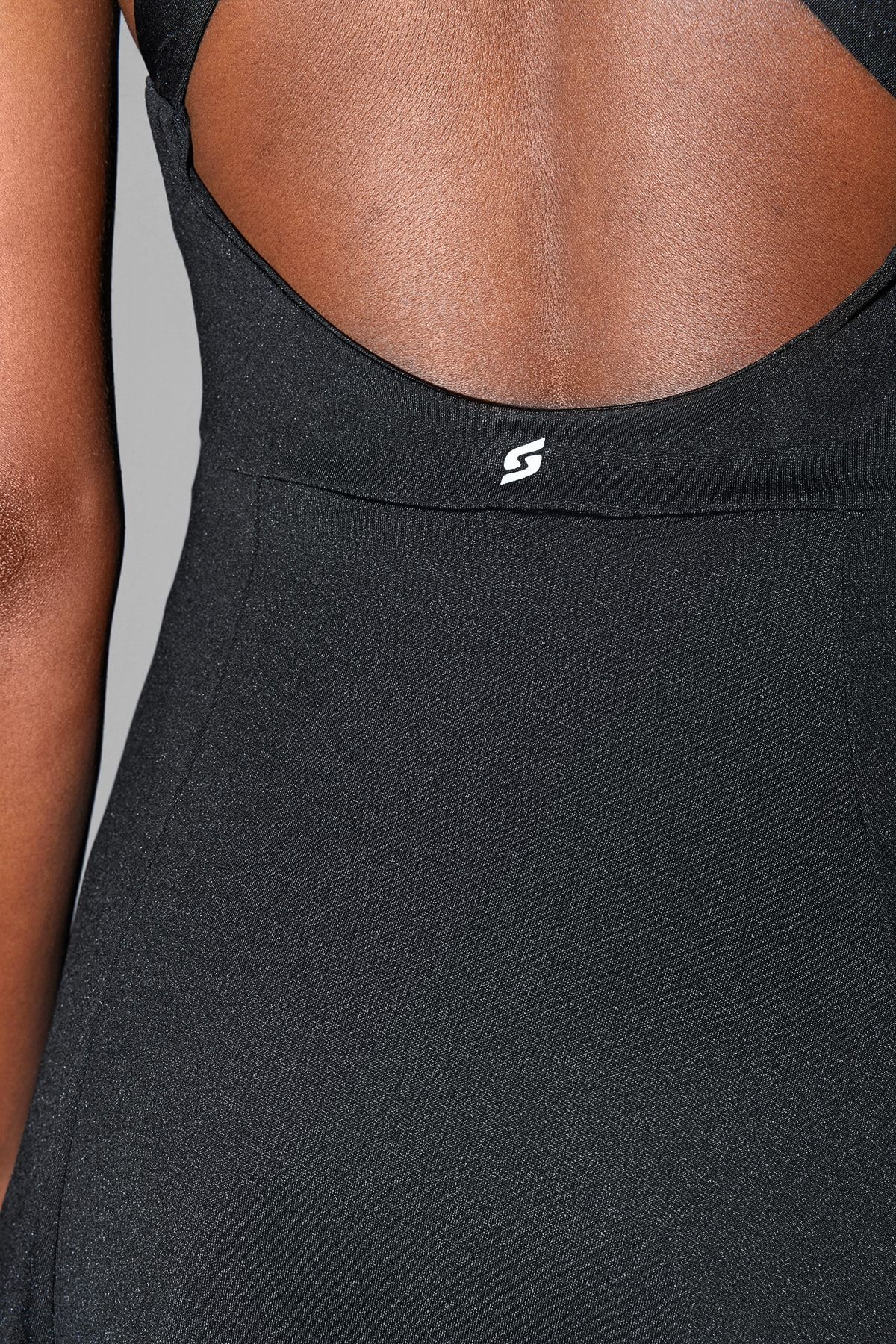 Trendyol Collection-Rochie sport tricotată tenis cu 2 straturi Scuba/Diver neagră cu pantaloni scurți în interior THMSS23EL00006 8