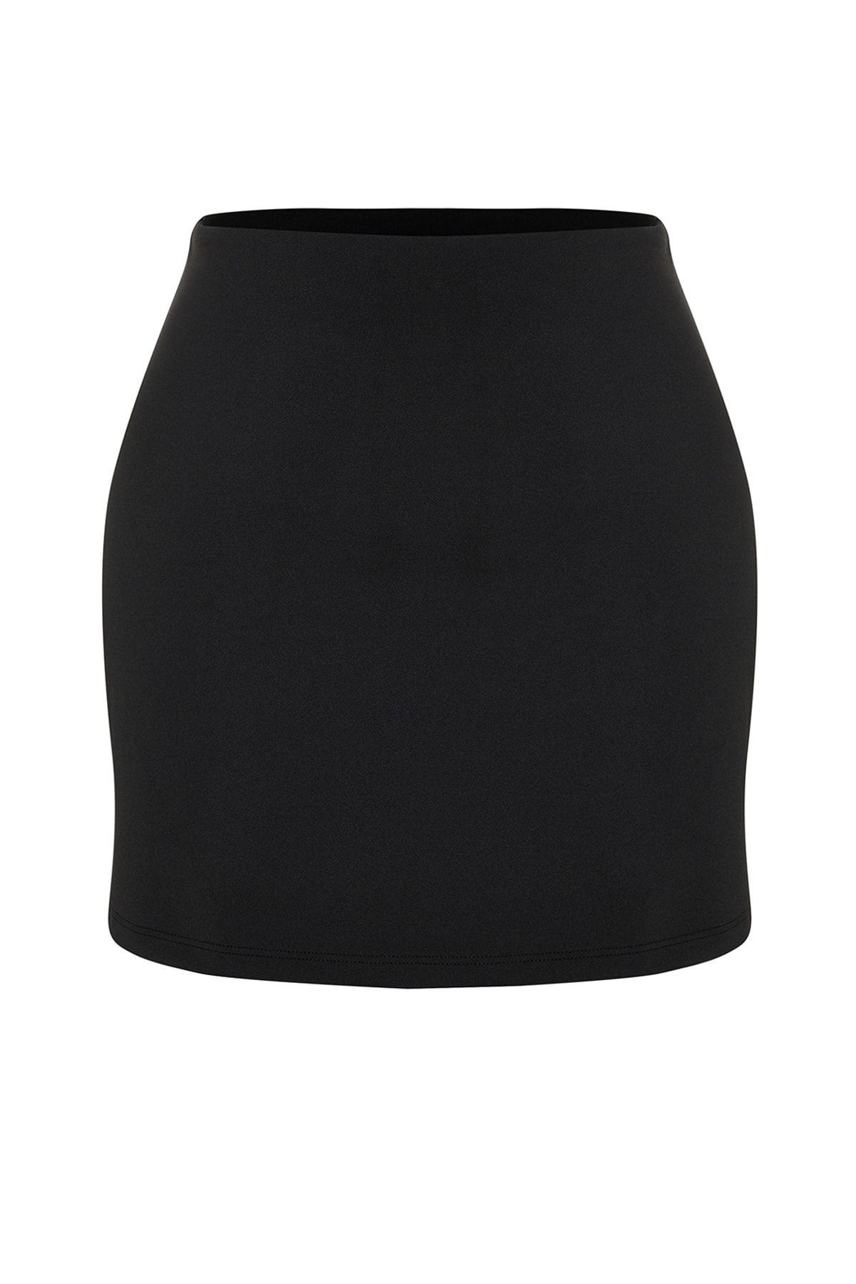 Trendyolmilla  Siyah Reflektör Baskılı 2 Katmanlı İçi Şortlu Cepli Tenis Örme Spor Şort Etek THMSS23SR00013 - Görsel 7