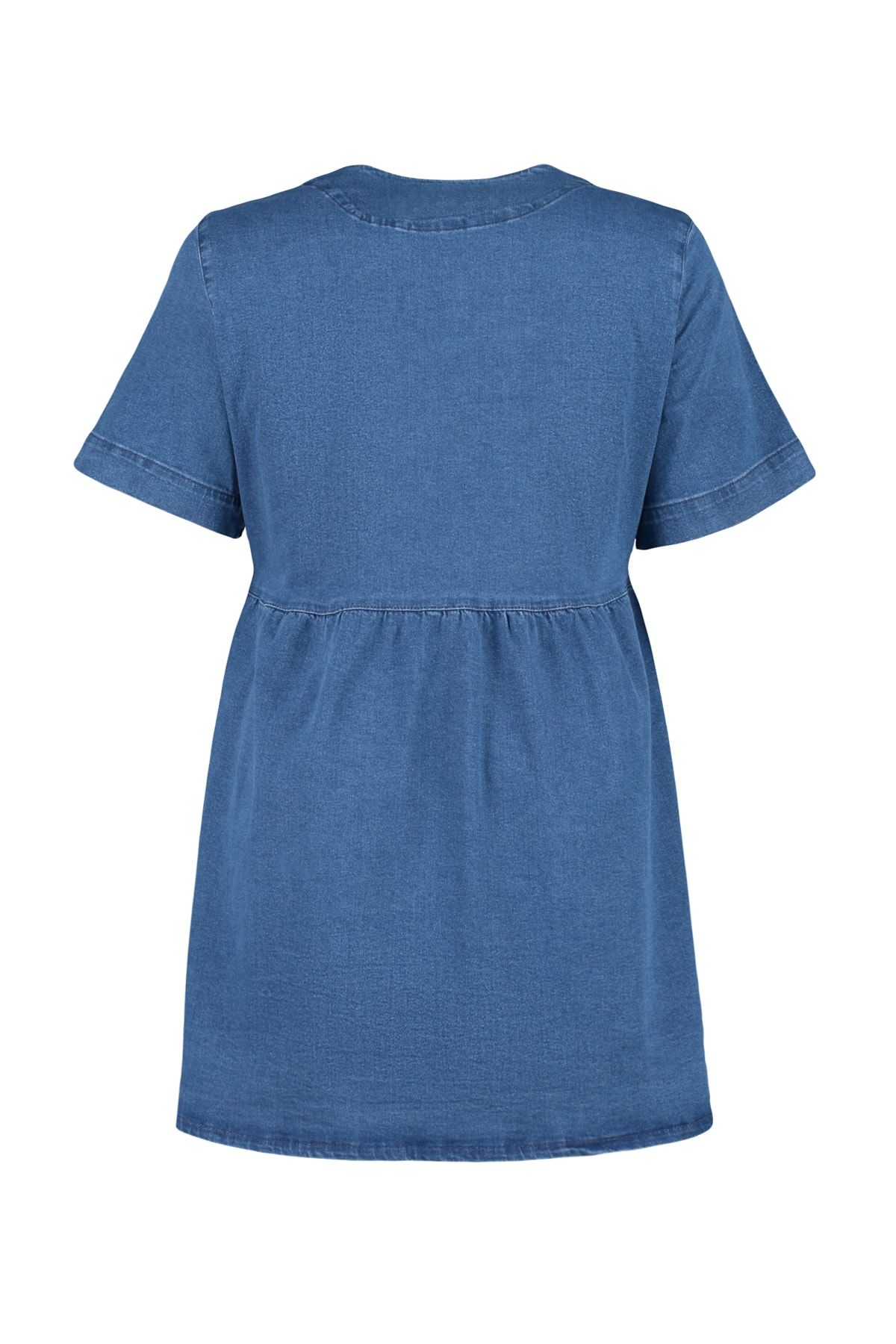 Denim dress curve sale