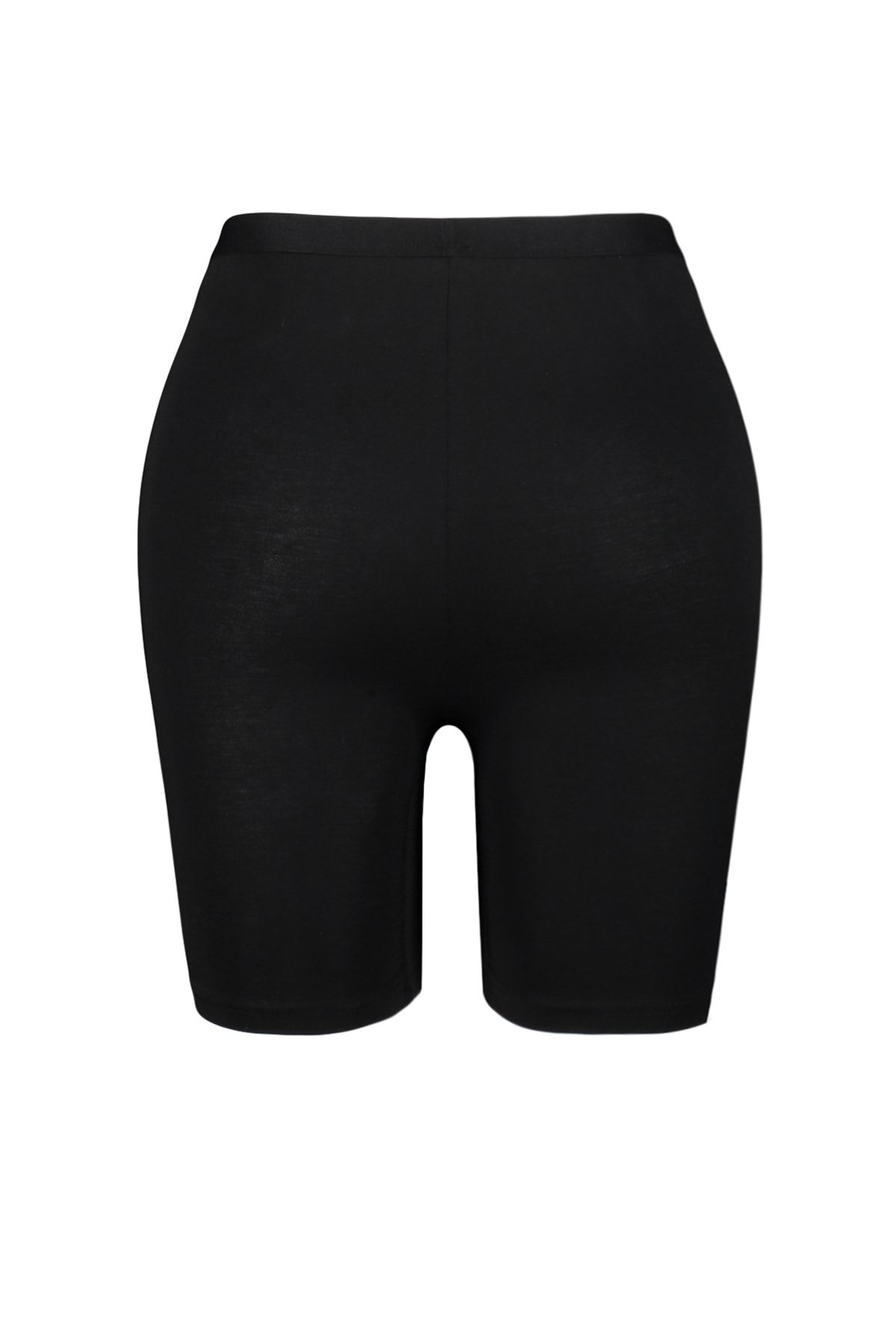 Trendyol Curve-Fekete rövid hosszúságú, magas derekú kötött nagyméretű leggings TBBSS23BV00001 8