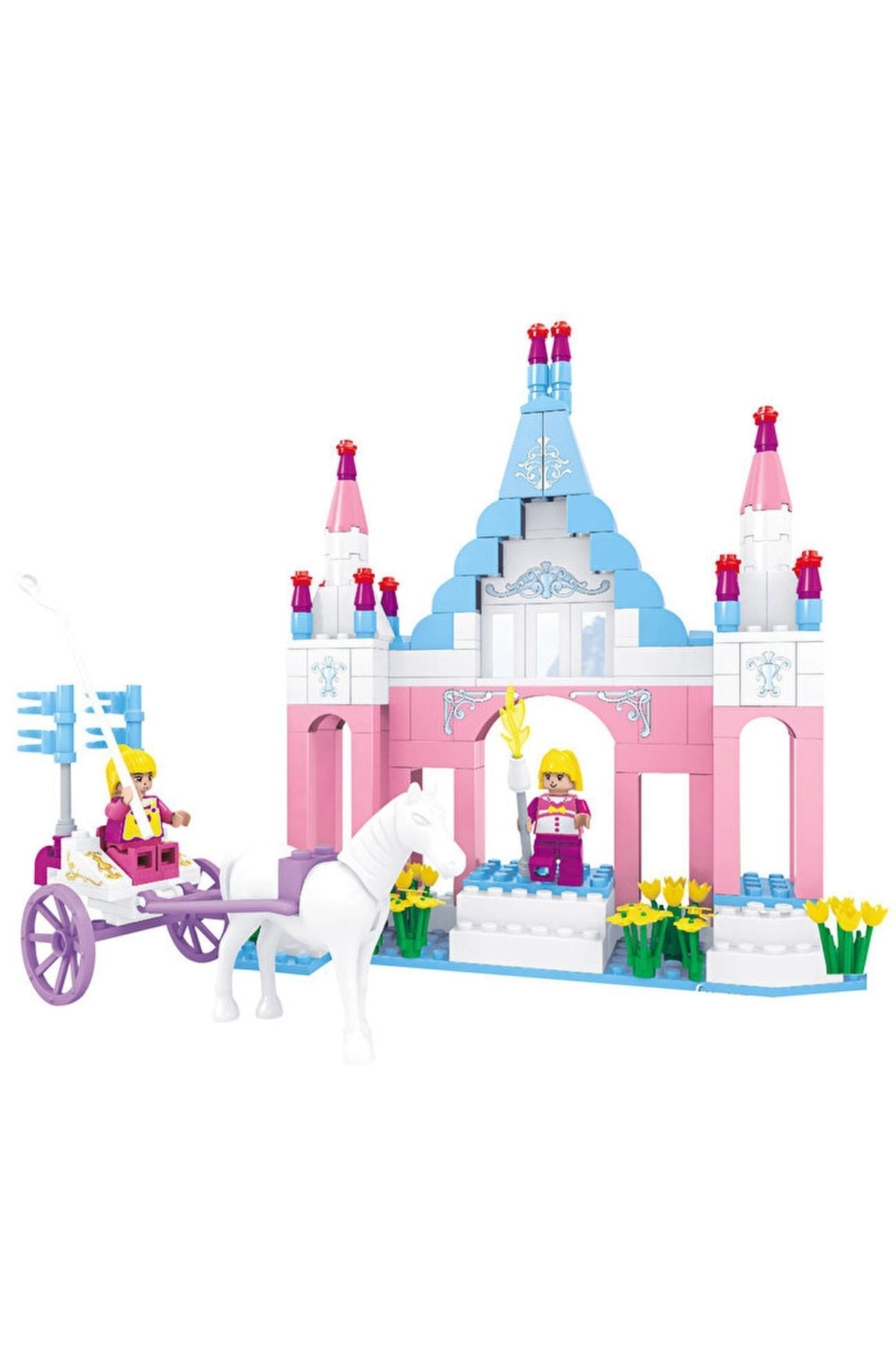 آسینی-آسیا آجرهای ۲۴۵۰۲، مجموعه اسباببازی ساختنی با تم قلعه و کالسکه اسبی فِیریلند ۲۴۵ قطعهای