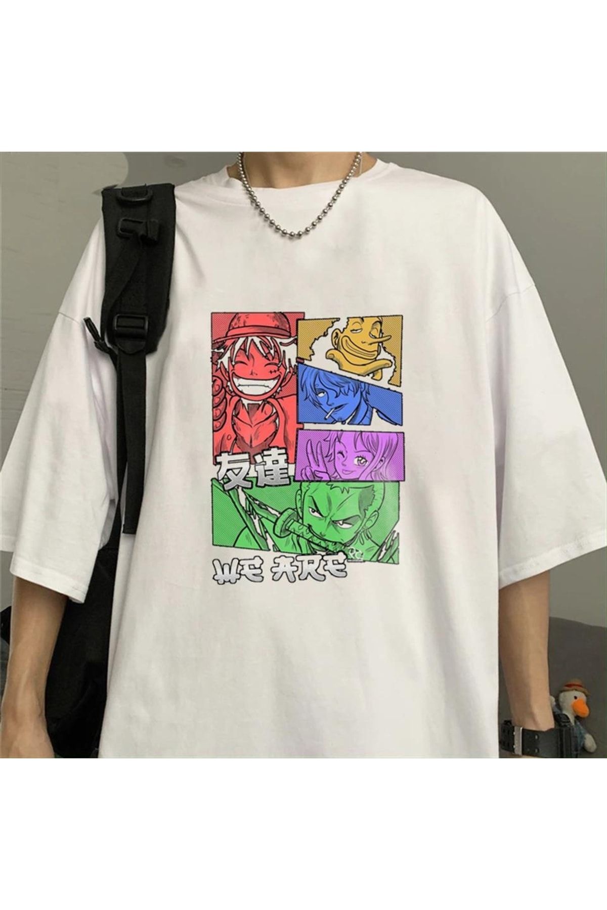The Champs One Piece White Unisex Oversize T shirt Trendyol