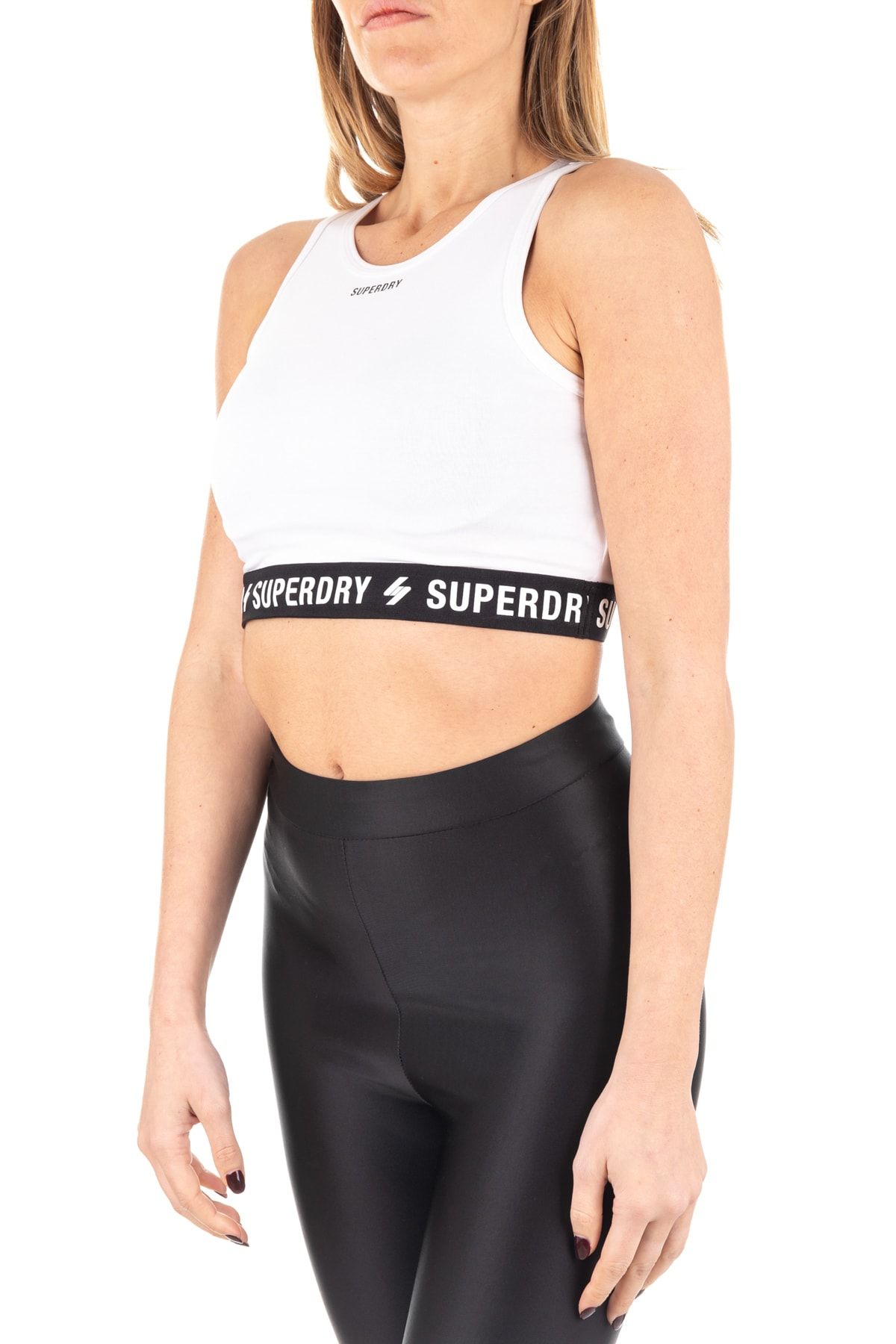 SUPERDRY Sports Bra - White - Slogan - Trendyol
