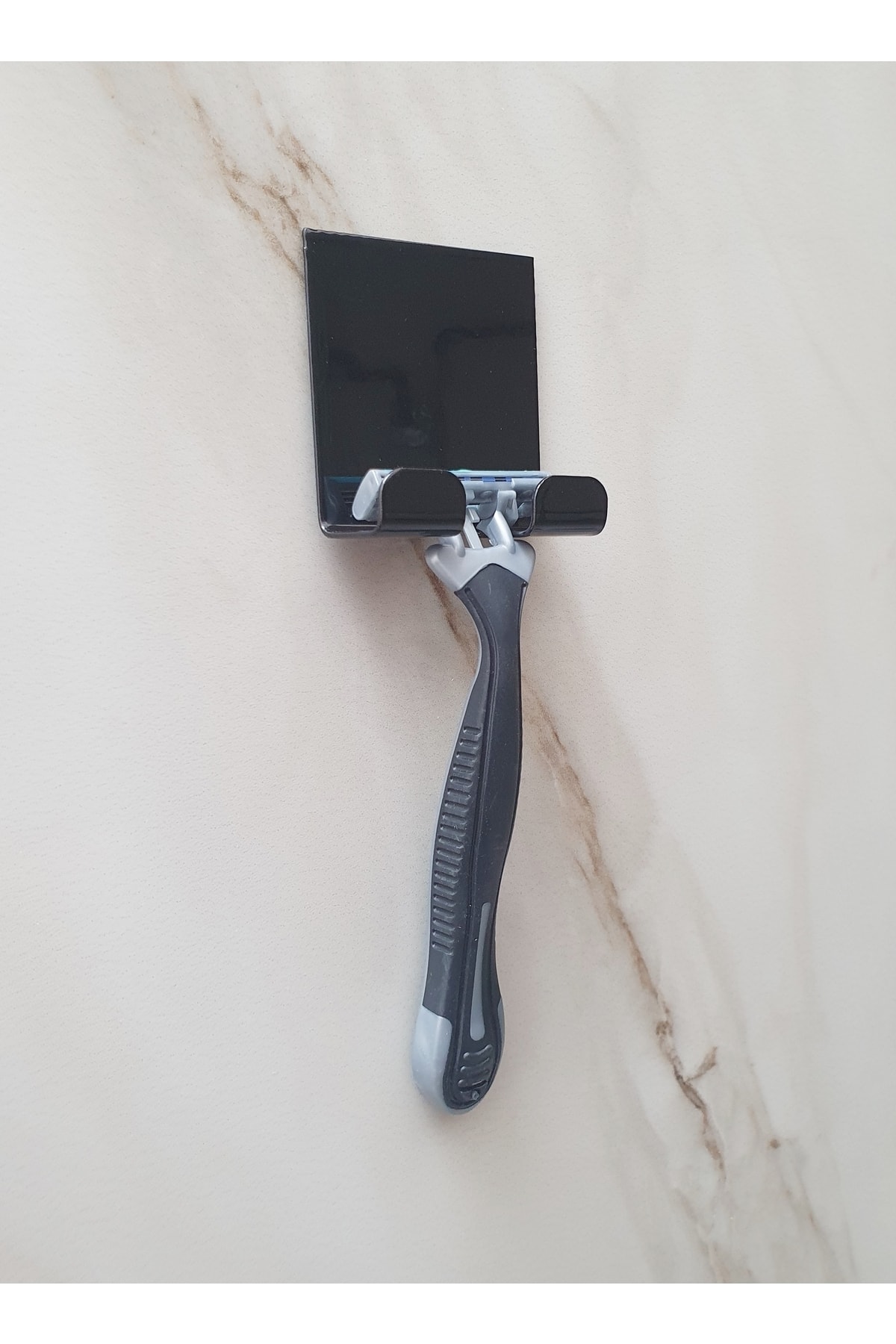 LOVYCO Yapışkanlı Sistem,Paslanmaz Banyo Düzenleyici, Permatik,Jilet Tutucu, Lif Tutucu,Çok Amaçlı Askı