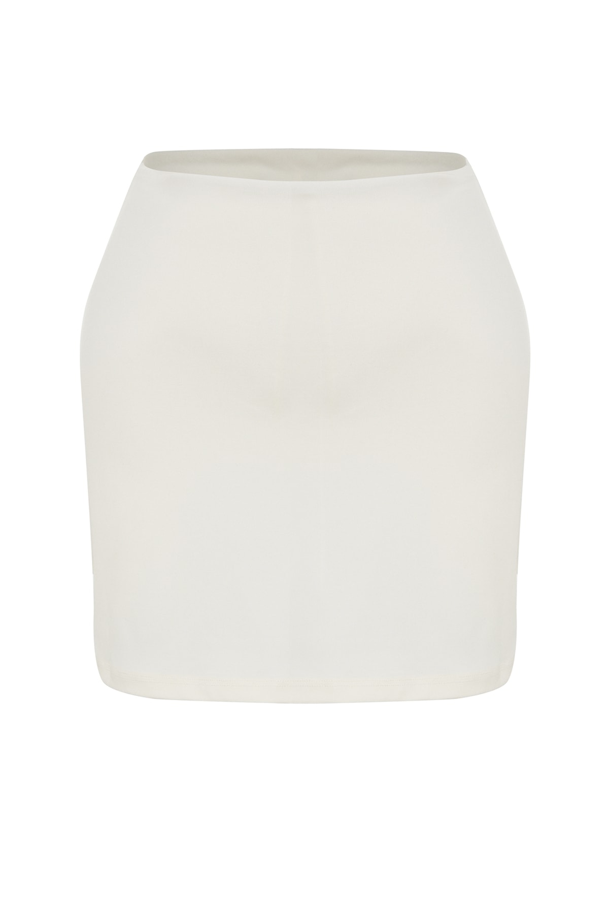 Trendyolmilla  Ekru Reflektör Baskılı 2 Katmanlı İçi Şortlu Cepli Tenis Örme Spor Şort Etek THMSS23SR00013 - Görsel 6