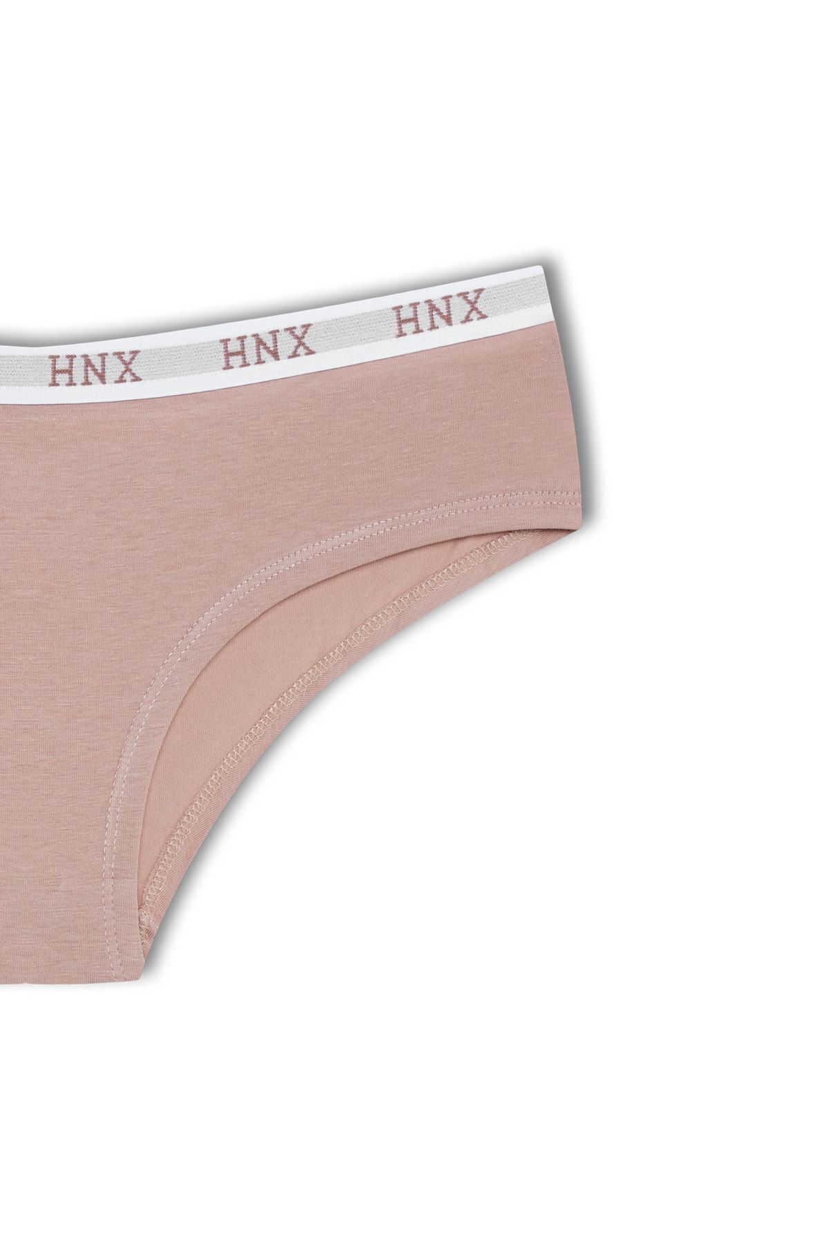 HNX-Cotton Jacquard Elastic Half Boxer Hipster Women's Panties 2