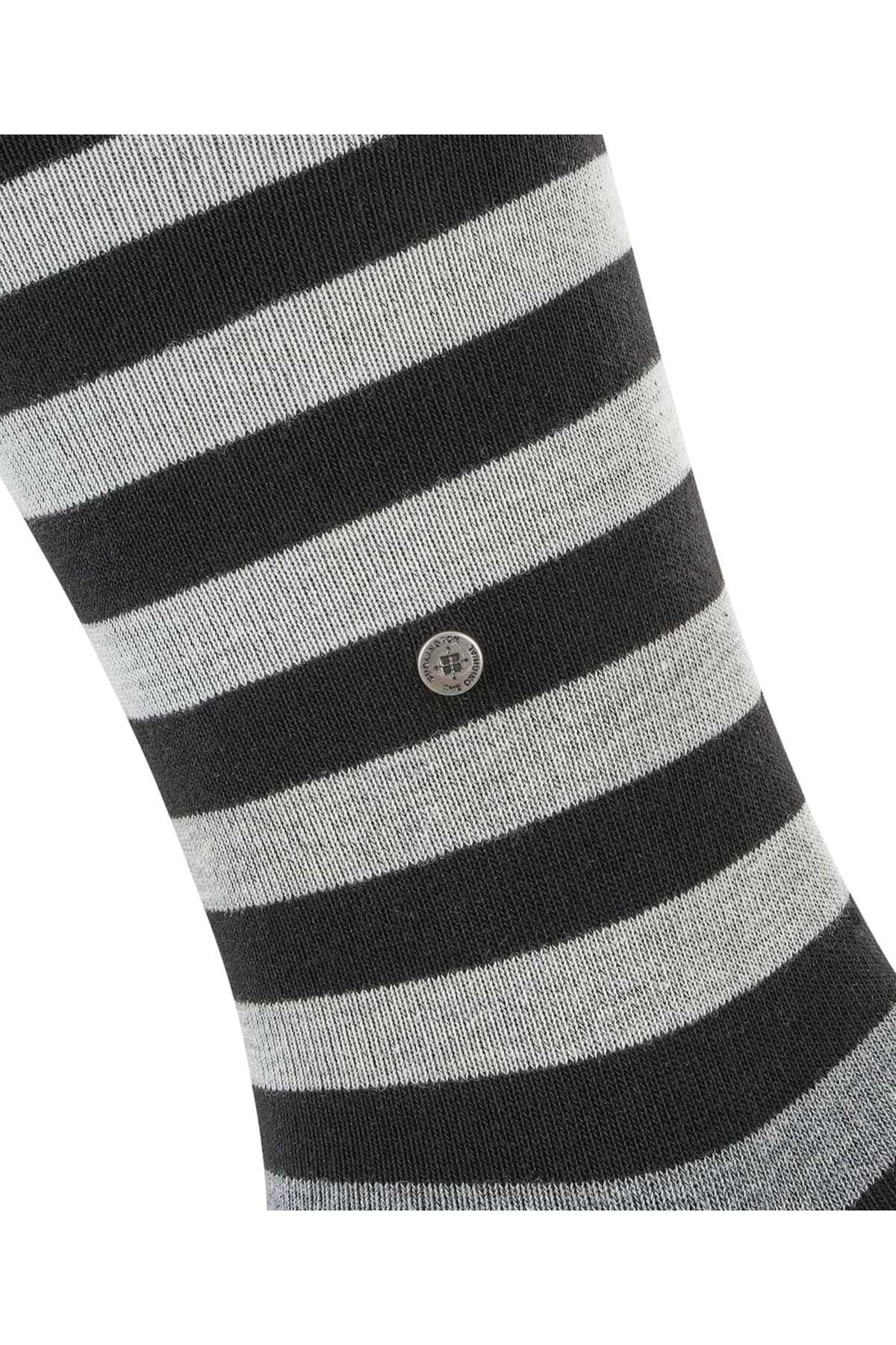 Burlington-Herren Socken 3er Pack – Blackpool, Baumwolle, Streifen, Logo, Einheitsgröße 5