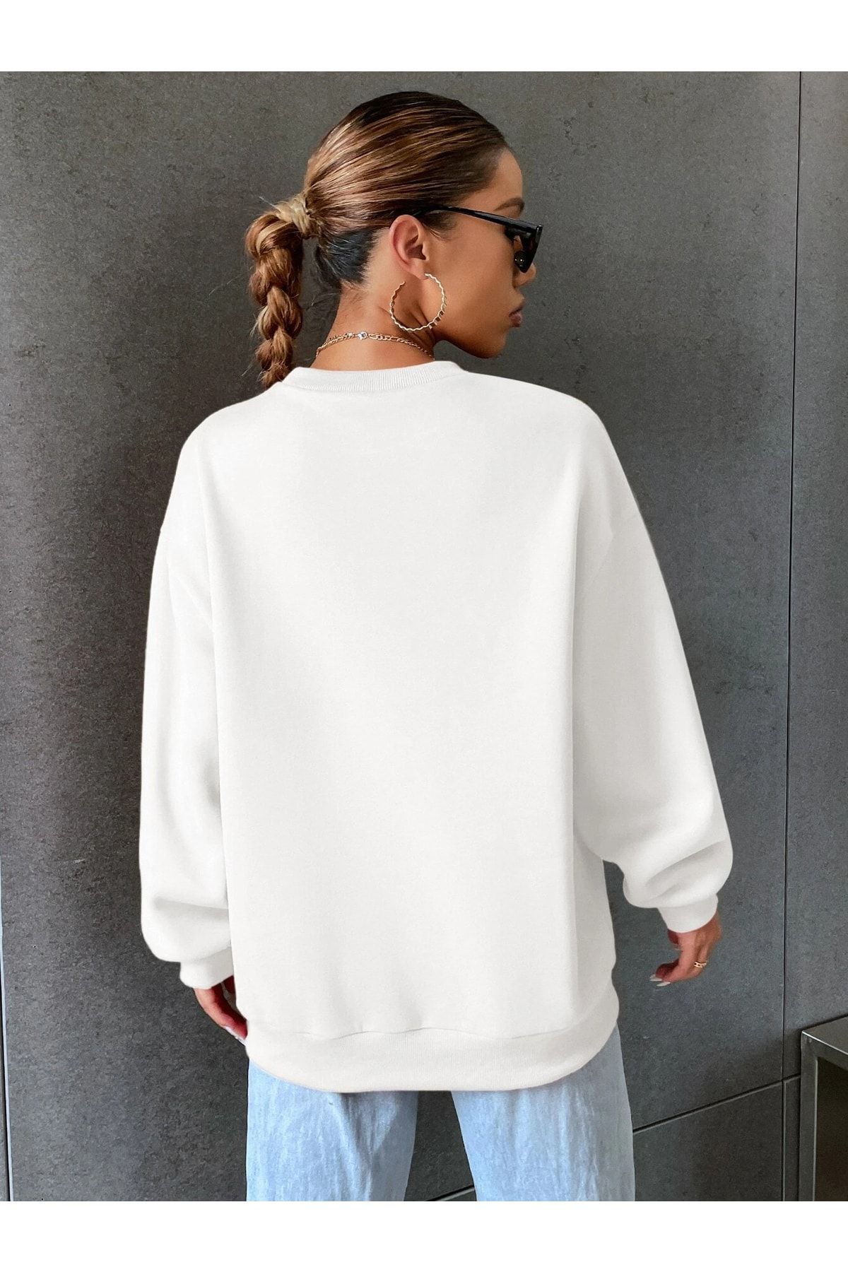 MODAR CH California West Coast White Thick Sweatshirt Printed