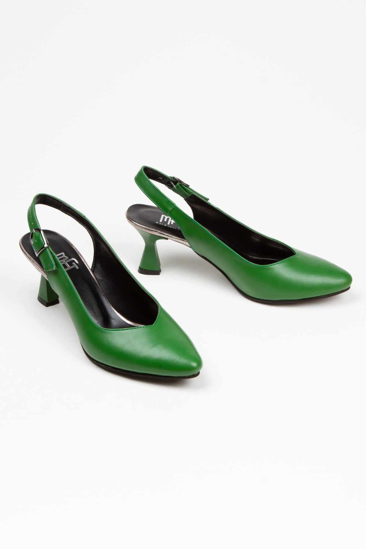 Mitto Leila Closed Toe Open Back Thin Heeled Shoes Trendyol