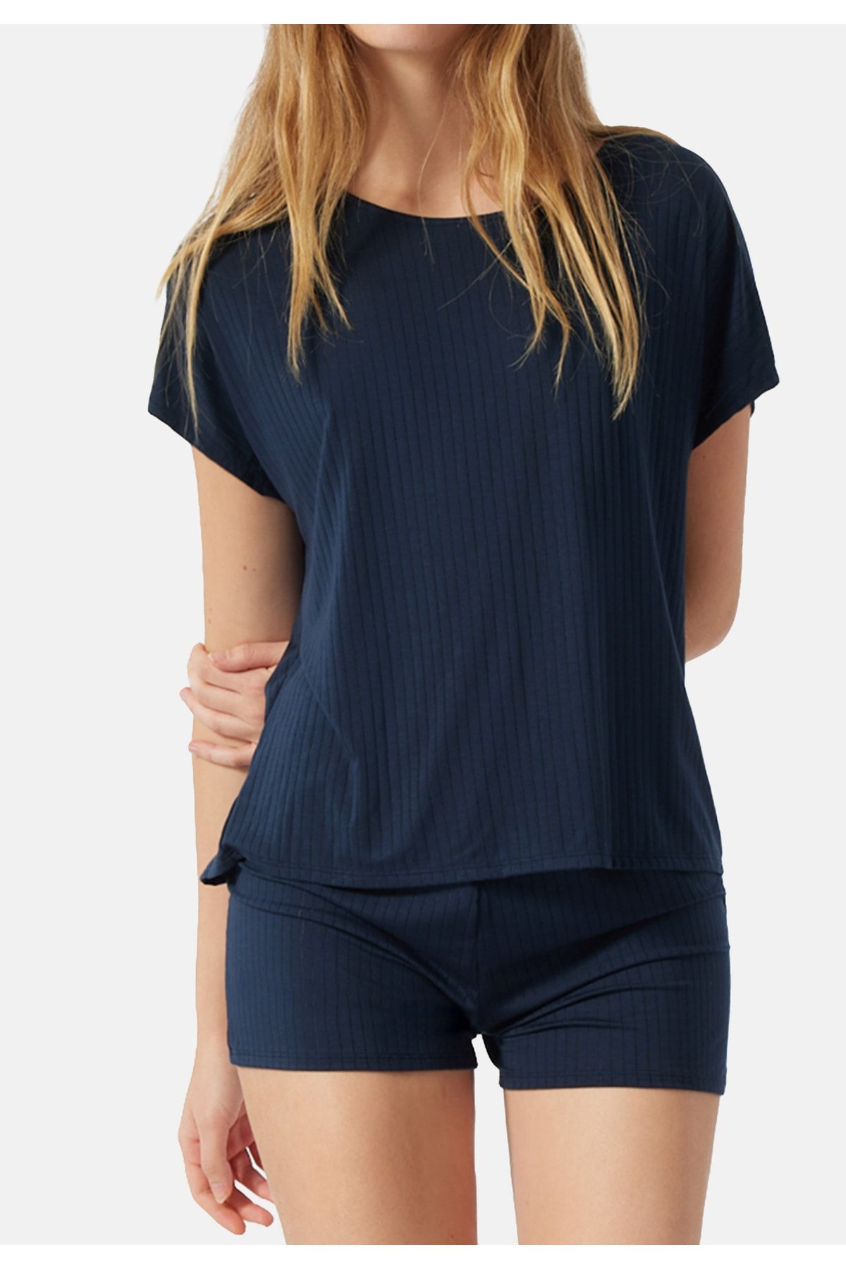 Schiesser Pyjama Blau Gestreift Fast ausverkauft