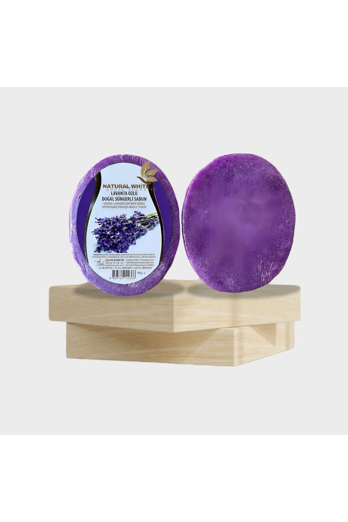 Lavanta Özlü Doğal Süngerli Sabun - Süngerli Sabun 135gr