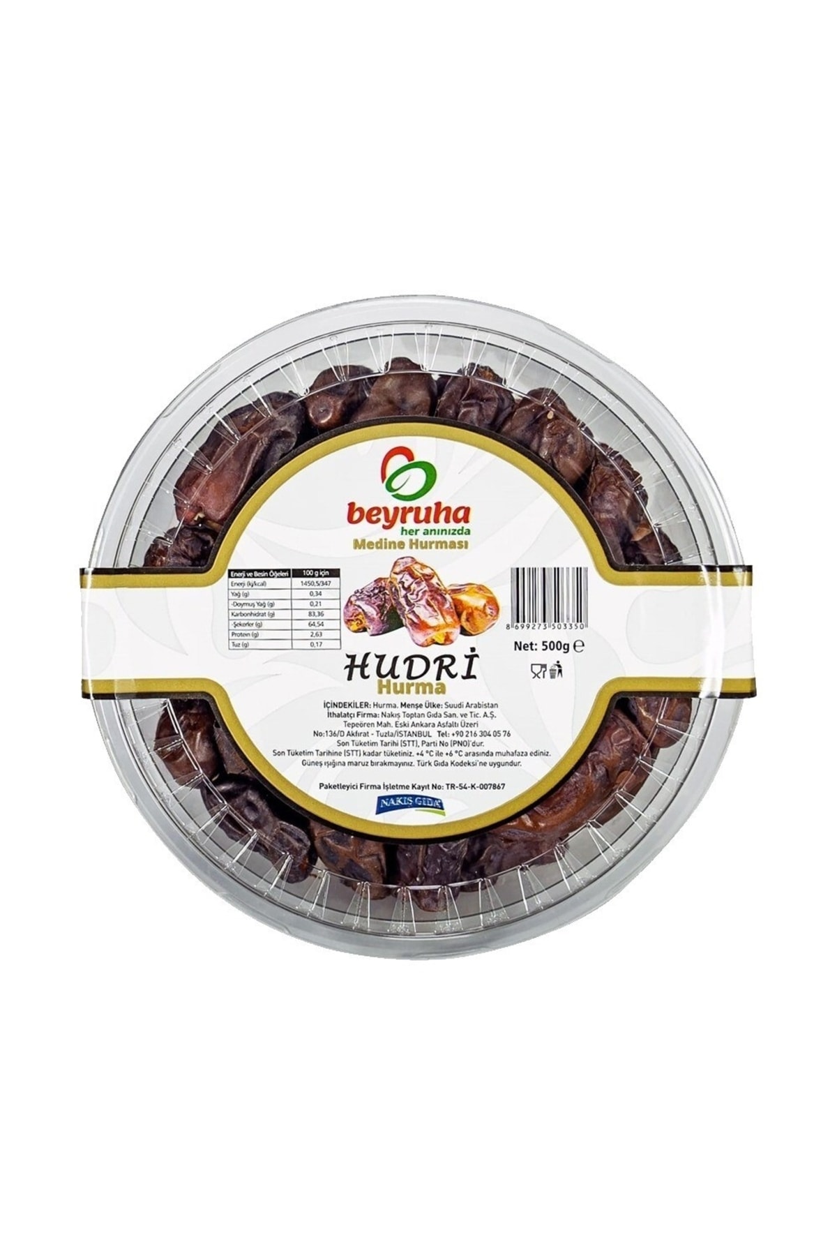 Beyruha Medine Hudri Hurma (500 G)