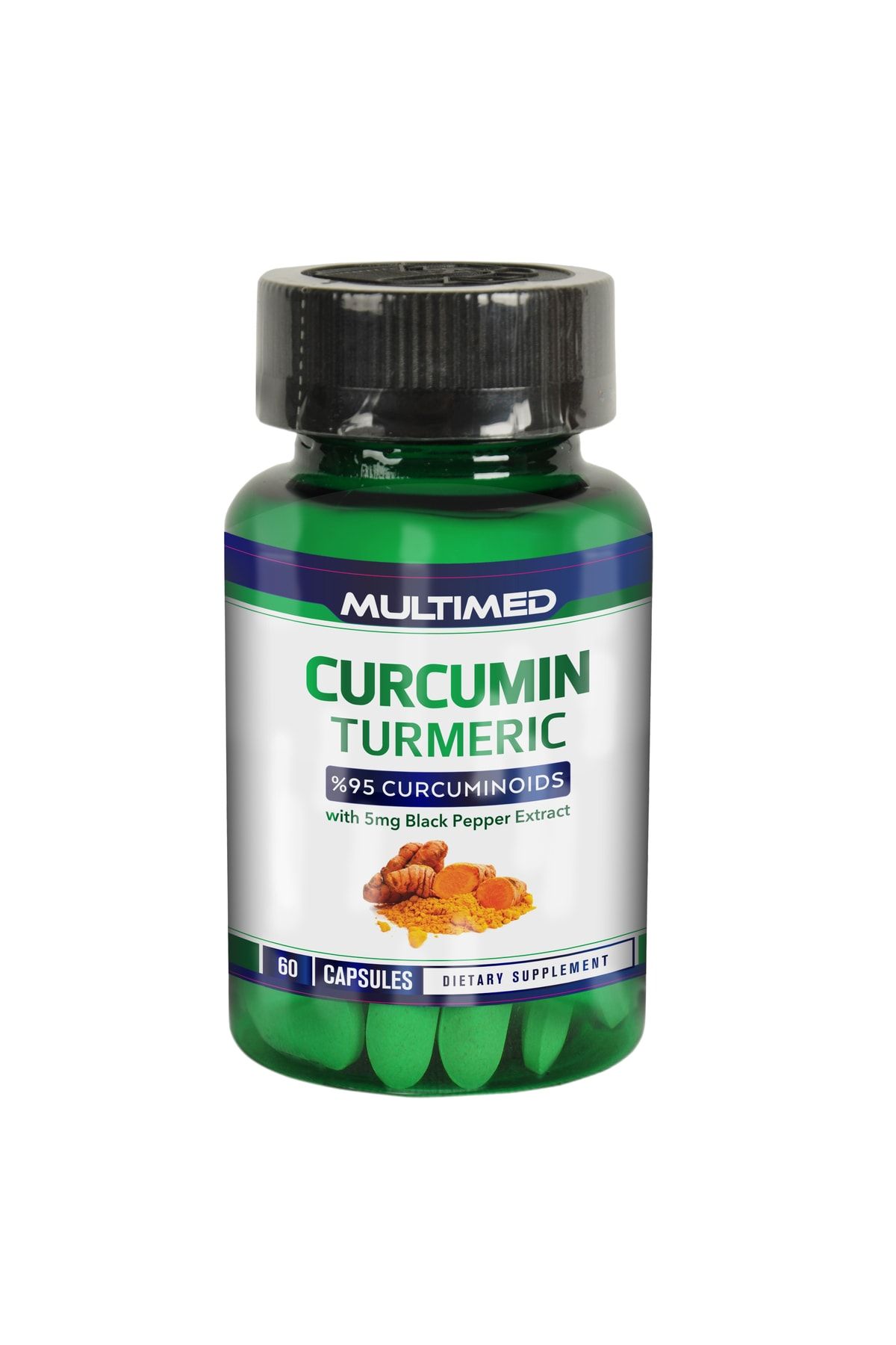 Multimed-Turmeric Extract - Curcumin Turmeric 60 Hard Capsules 1