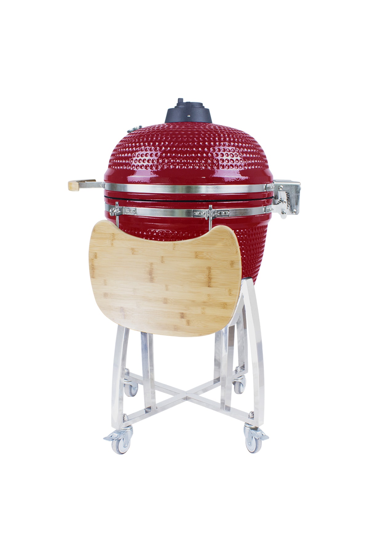 23.5' Kamado Mangal Xlarge 59.5 Cm Kırmızı 3