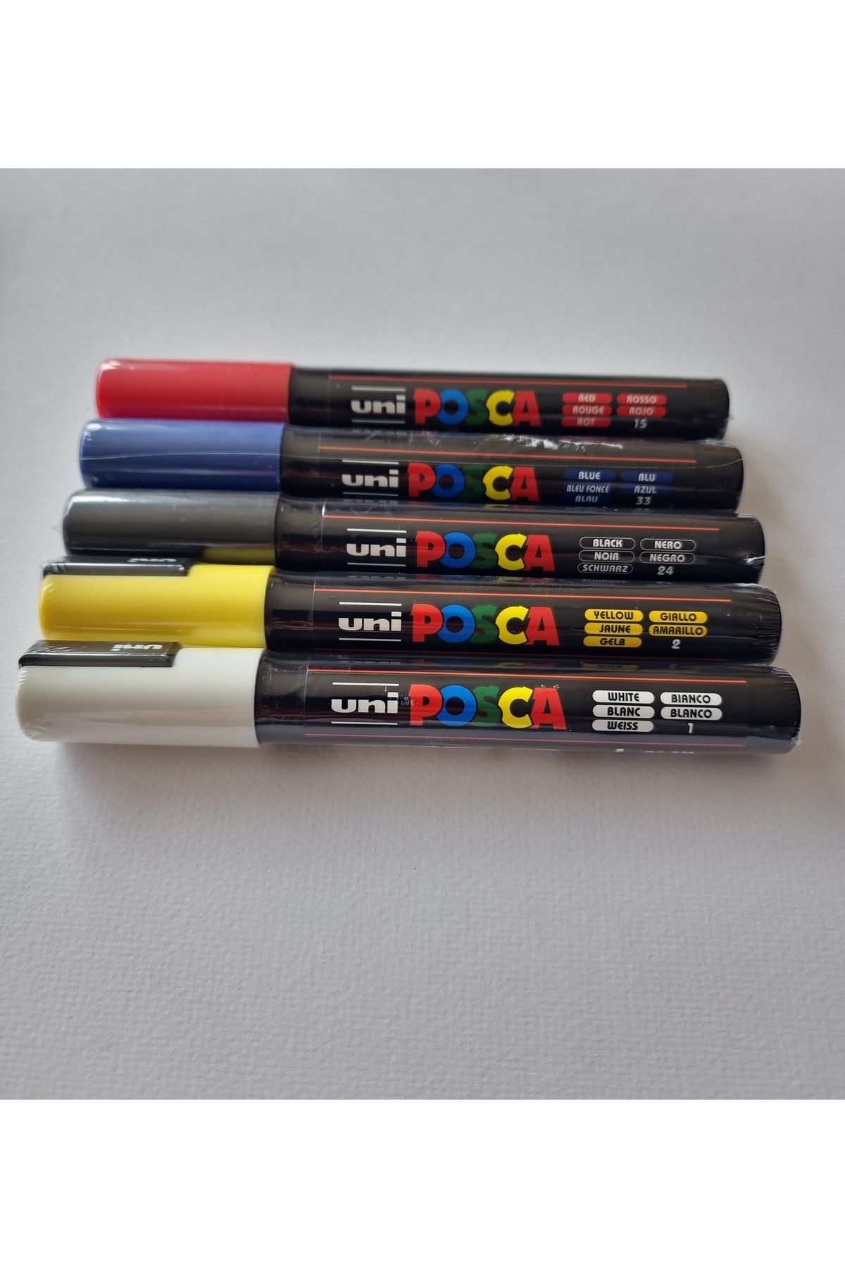 POSCA-Mega Unı Pc-5M Primary Colors Set of 5 2