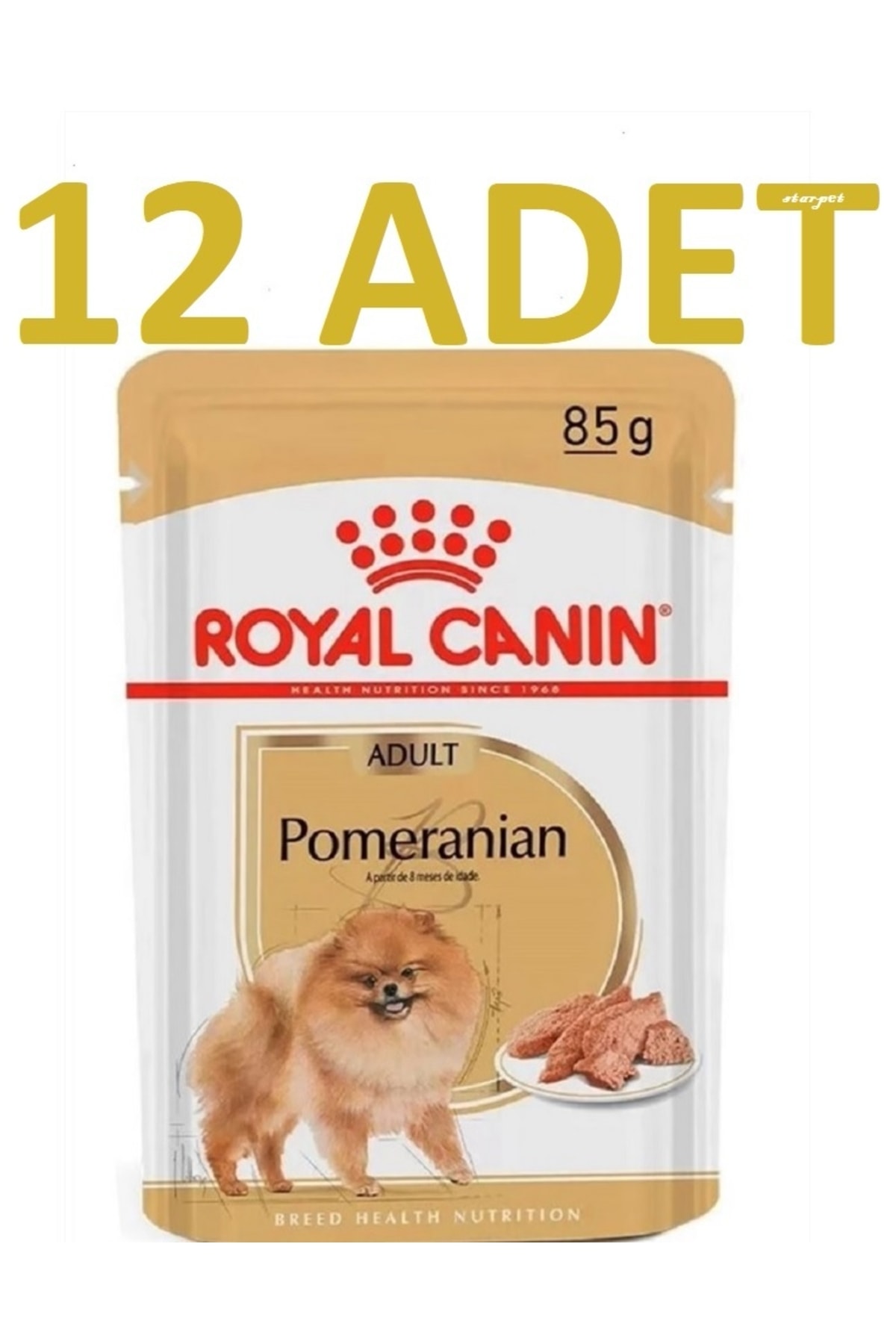 Royal Canin Pomeranıan Adult Pouch Köpek Yaş Maması 85 Gr X 12 Adet