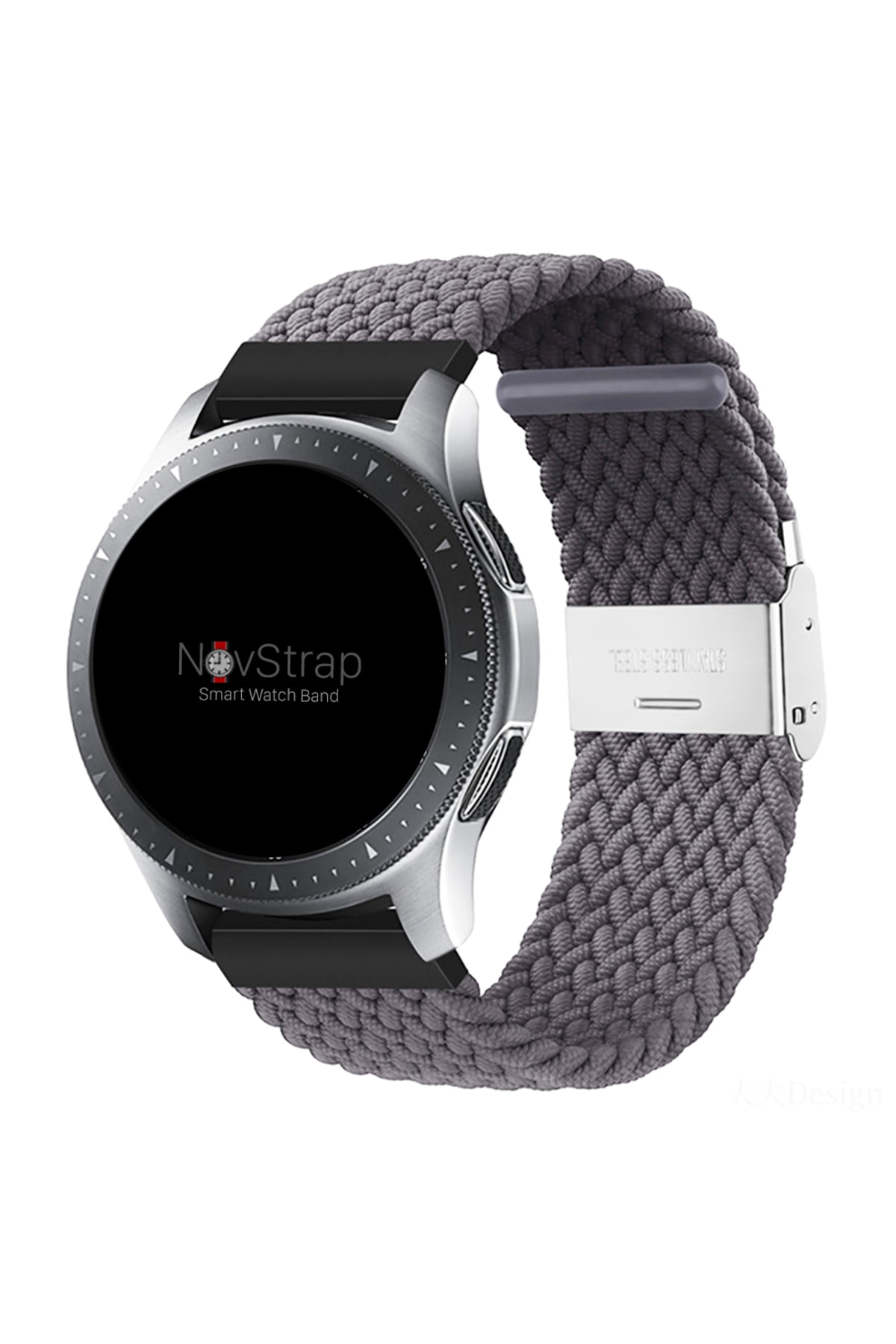 Cord Strap Compatible with Samsung Gear S3 Frontier Classic (22 mm) Flexible Elastic Mesh Strap