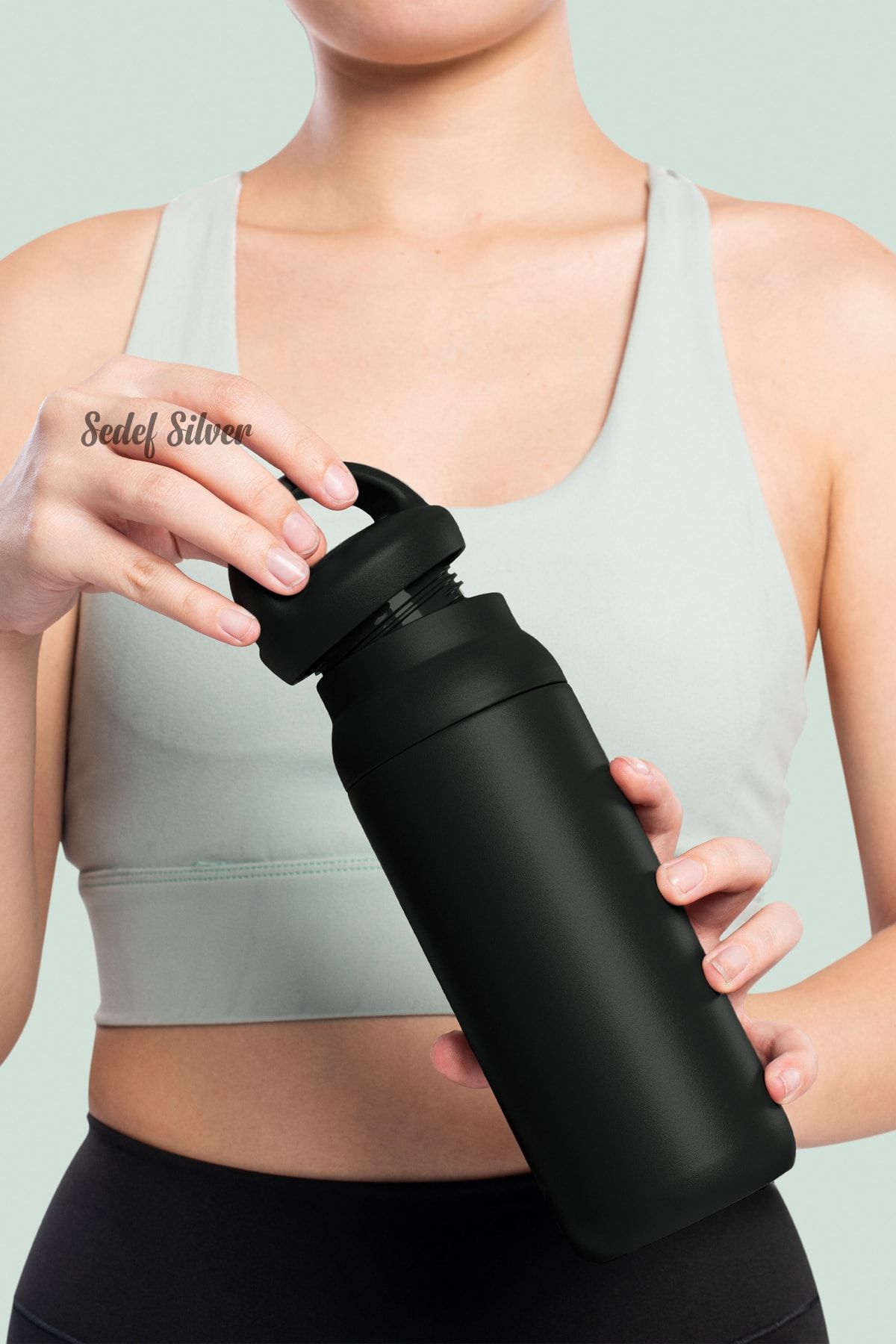 SEDEF SİLVER-Unbreakable, Anti-Scratch, Durable Outer Layer, 304 Stainless Steel, Inner Part, Strainer, Thermos Cup with Filter 2