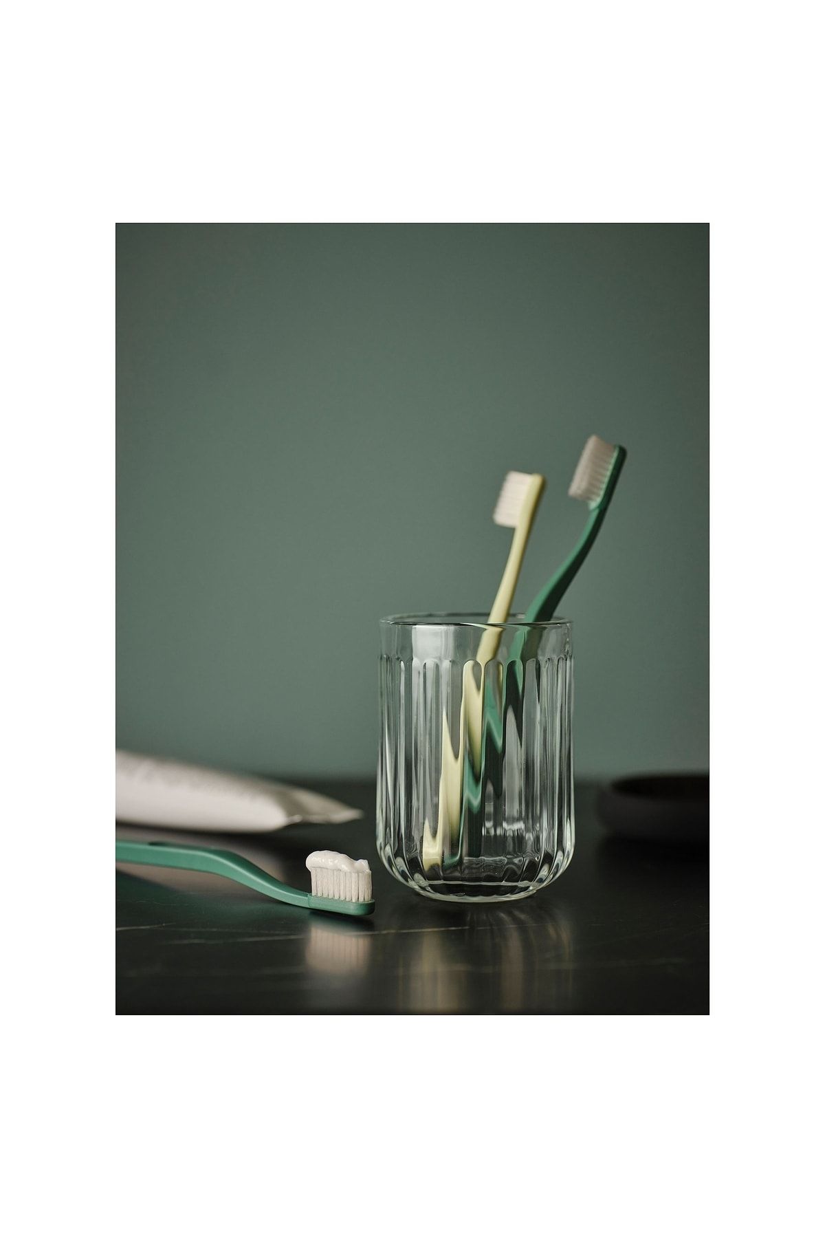 Glass toothbrush store