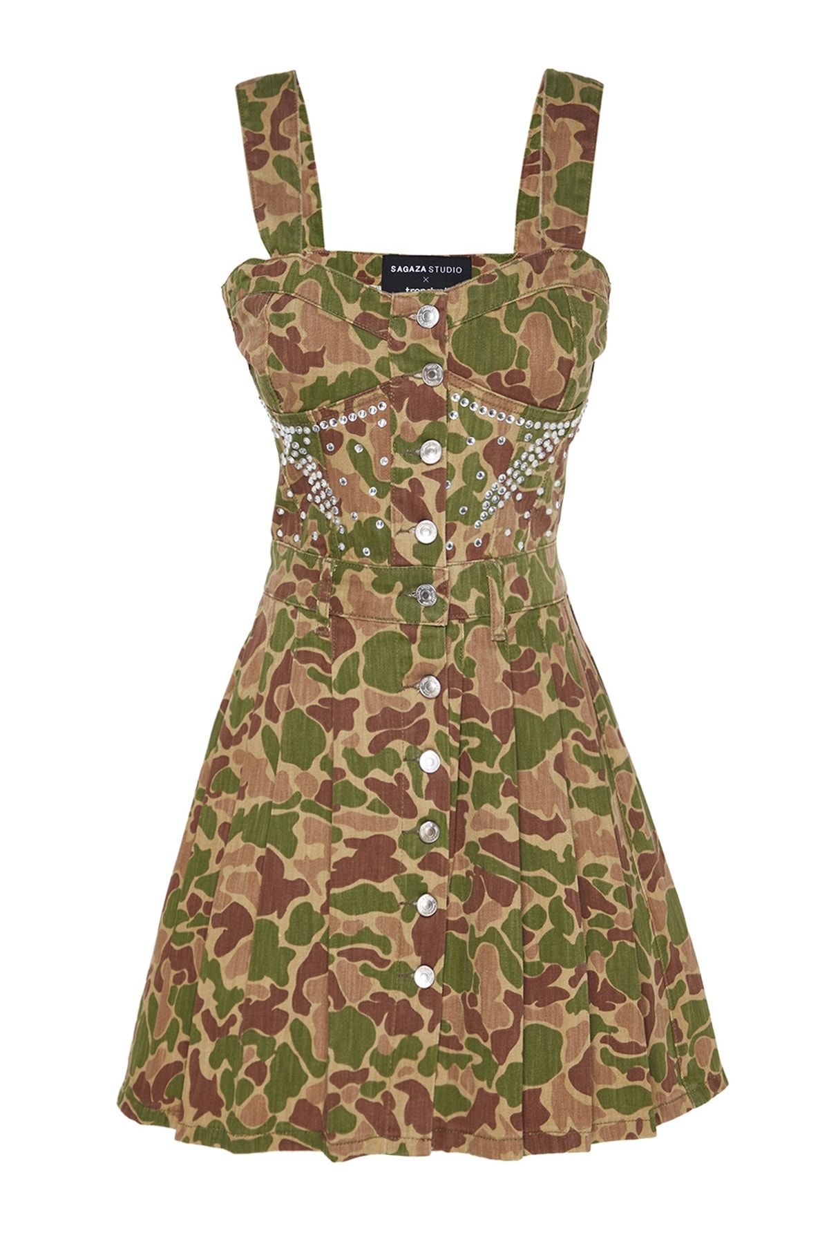 Denim deals camo dress