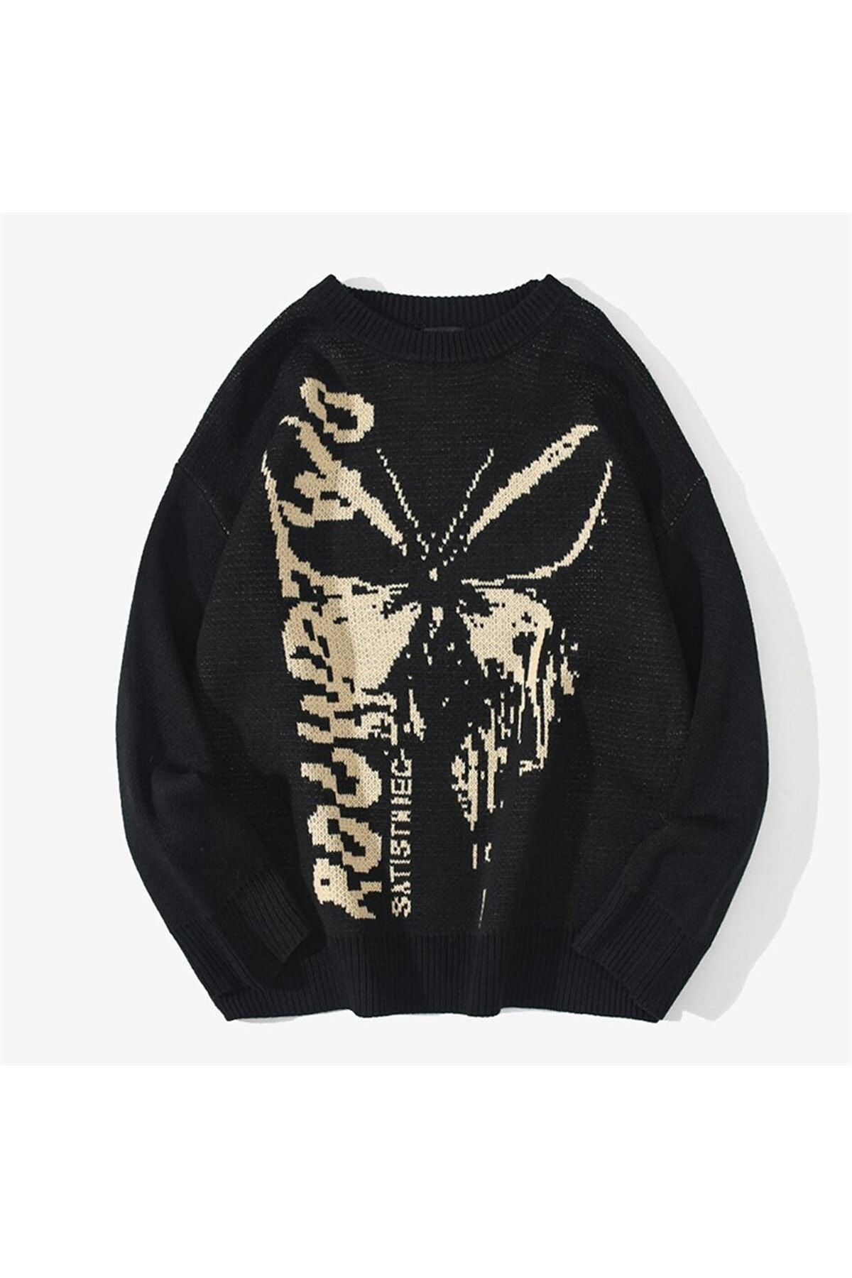 Black sweater with butterfly 2025