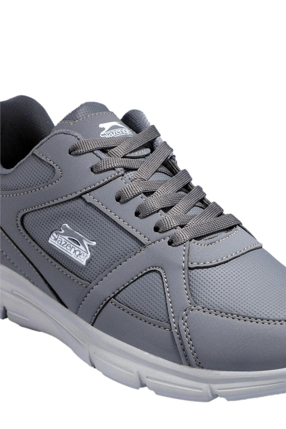کتانی تمرین و دویدن اسلازنگر مردانه  خاکستری         | Slazenger SA20RE011-23007.02.05 TR - تصویر 4